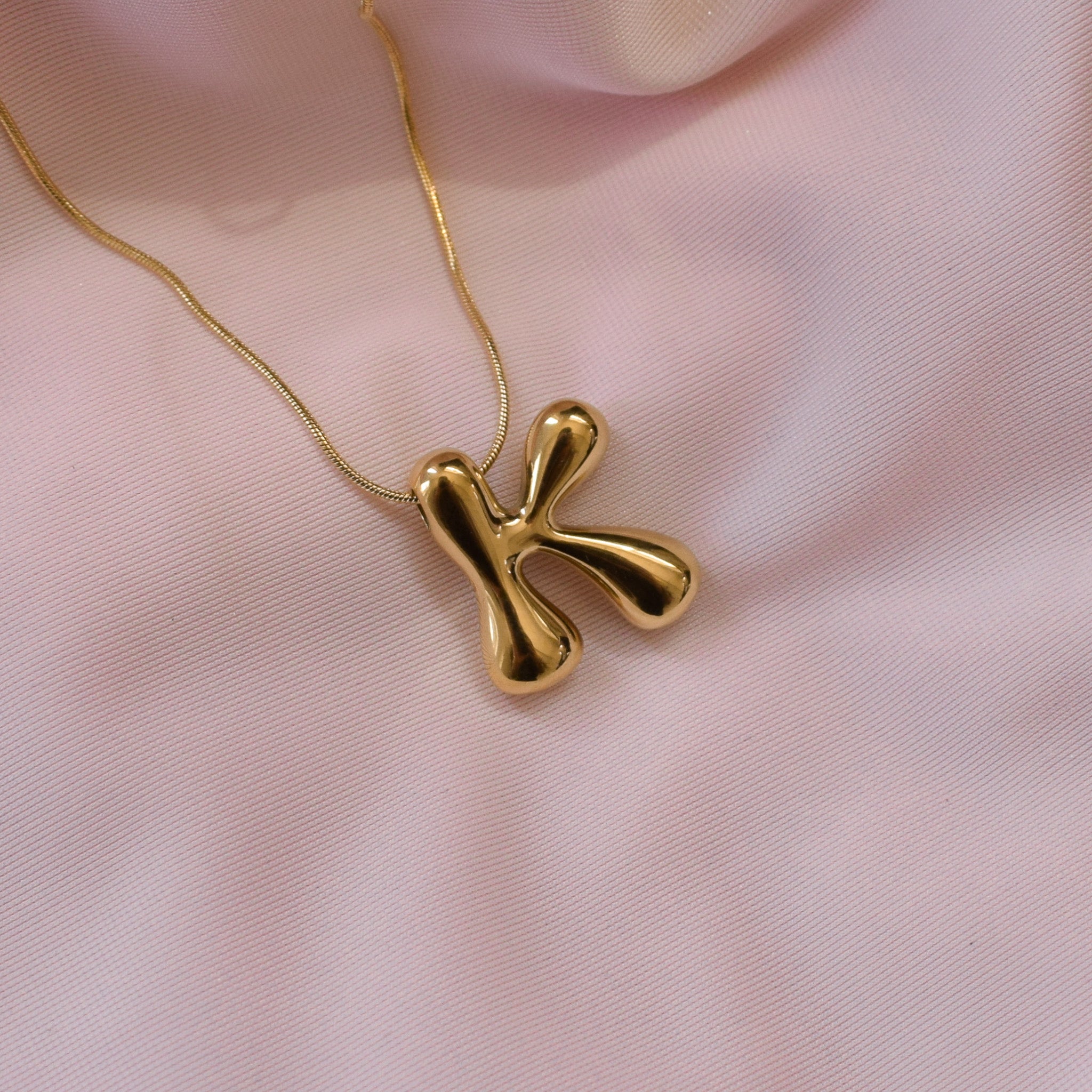 “Jazzy” Bubble Letter Necklace