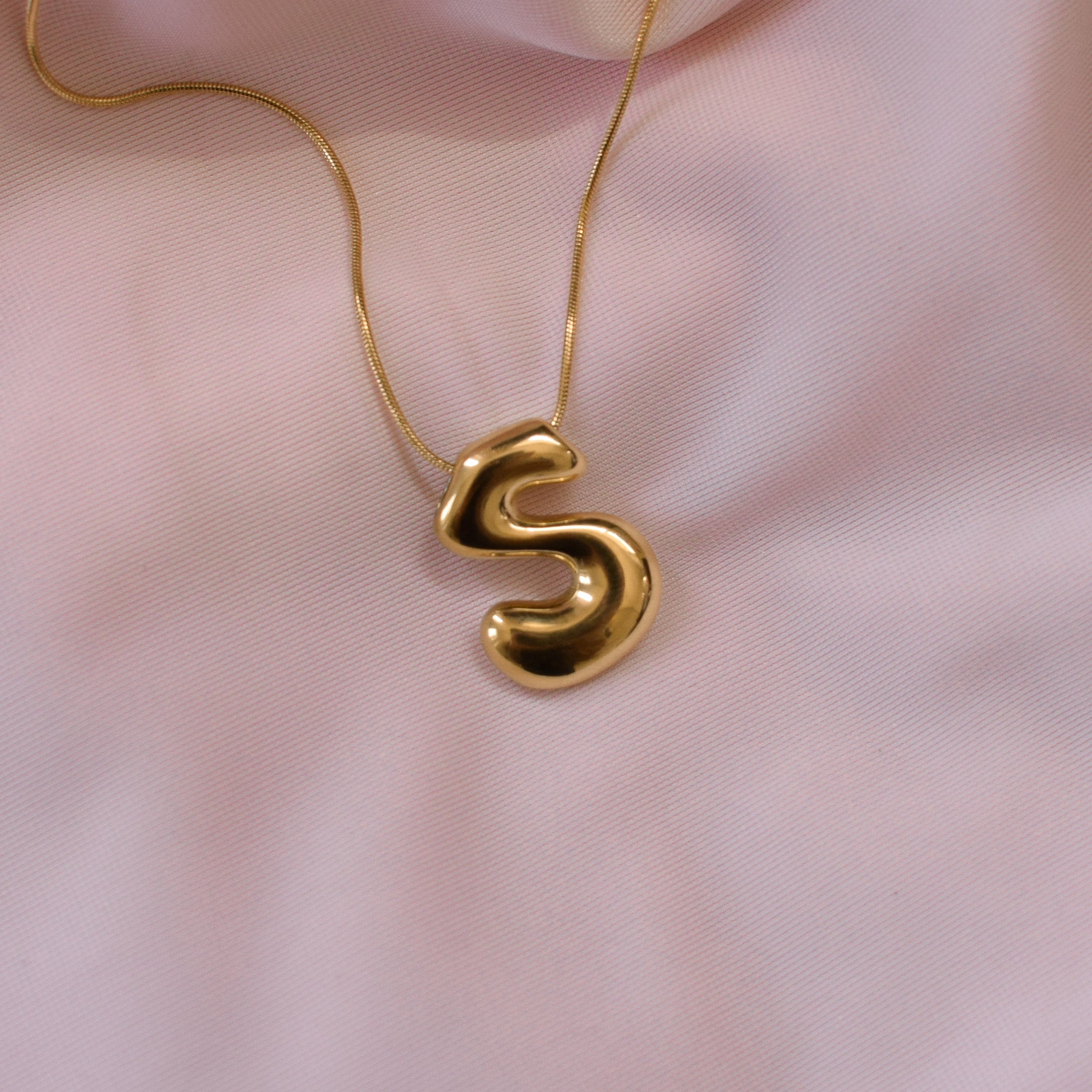 “Jazzy” Bubble Letter Necklace