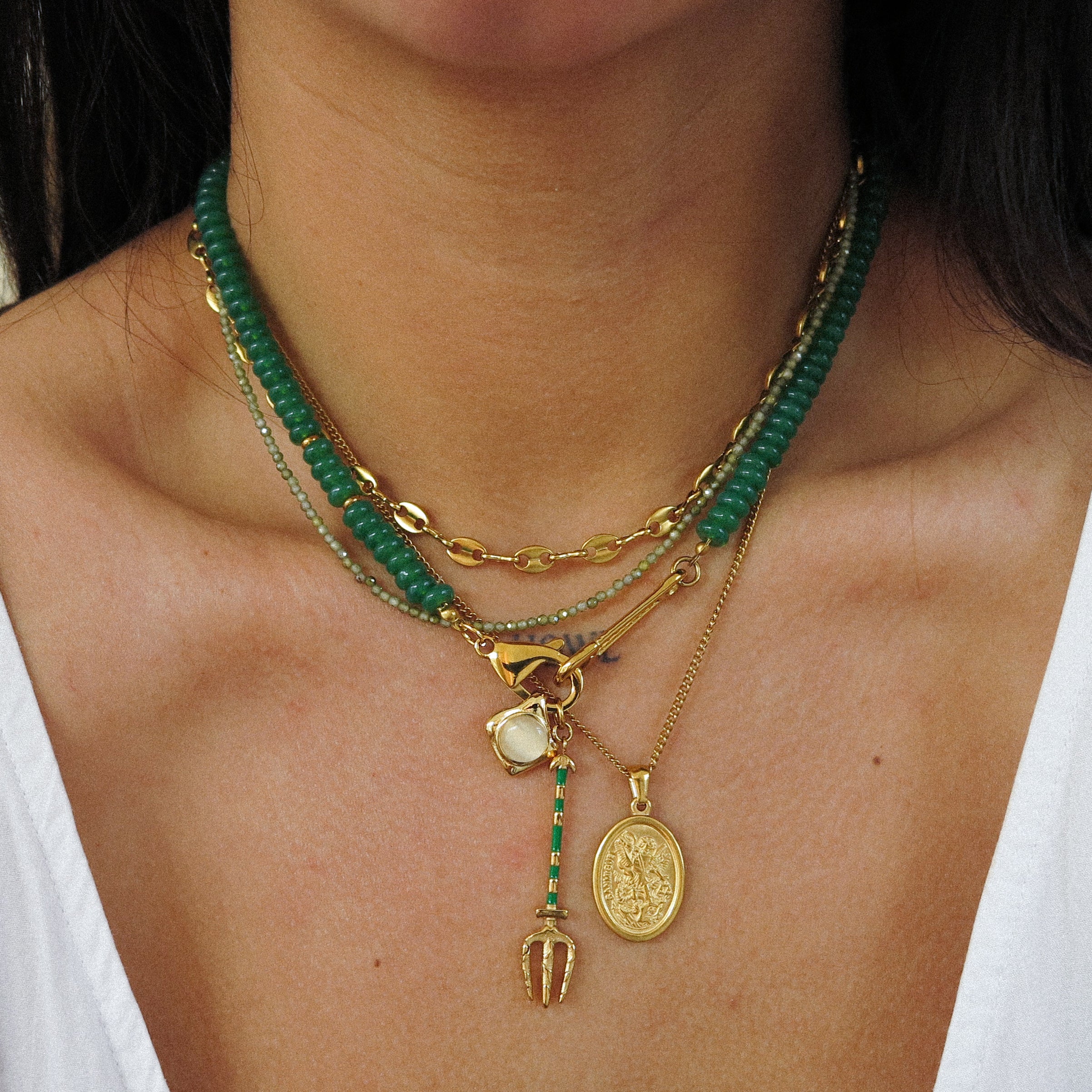 “Selma” Paperclip Clasp Necklace