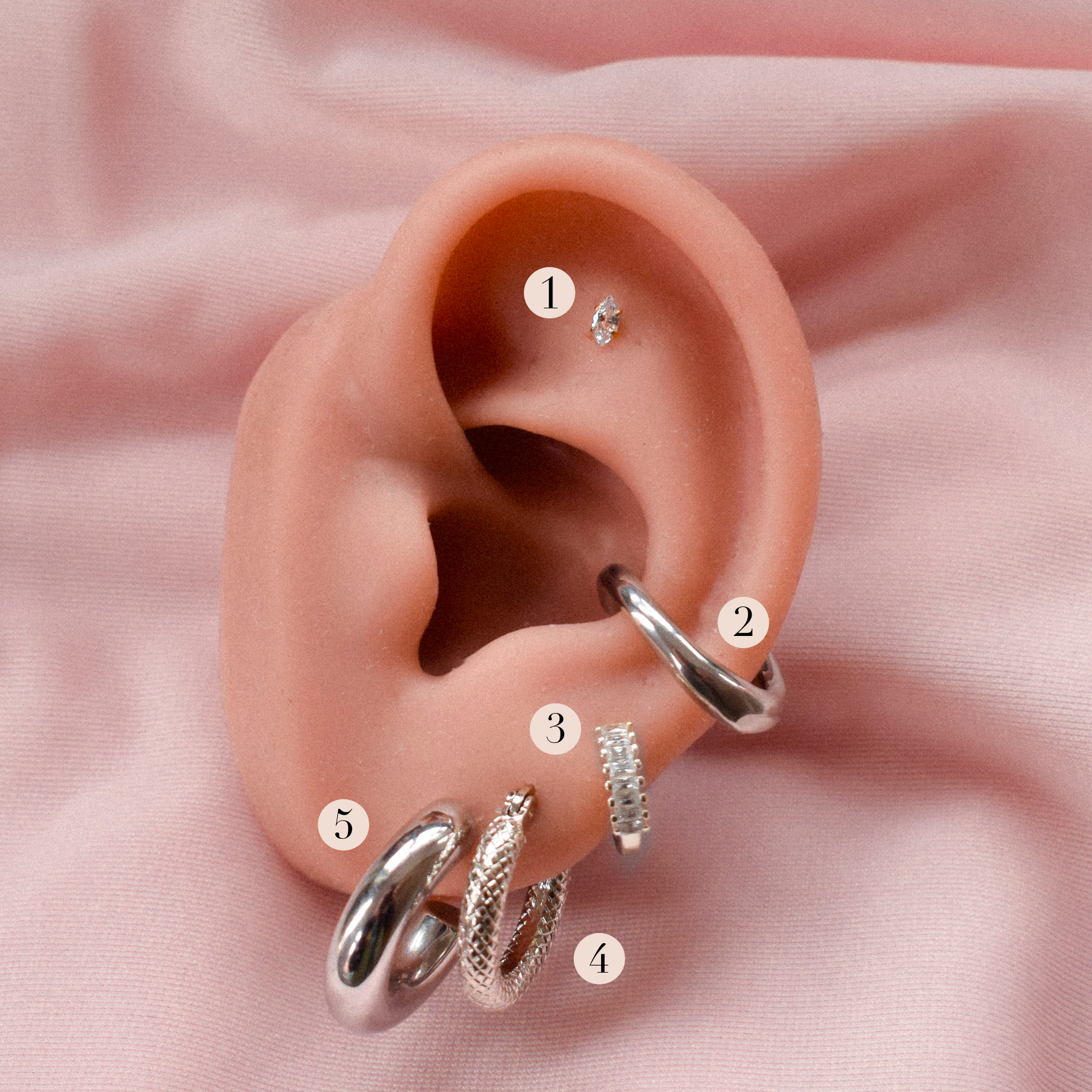 “Helena” Tiny Marquise Cubic Zirconia Earring