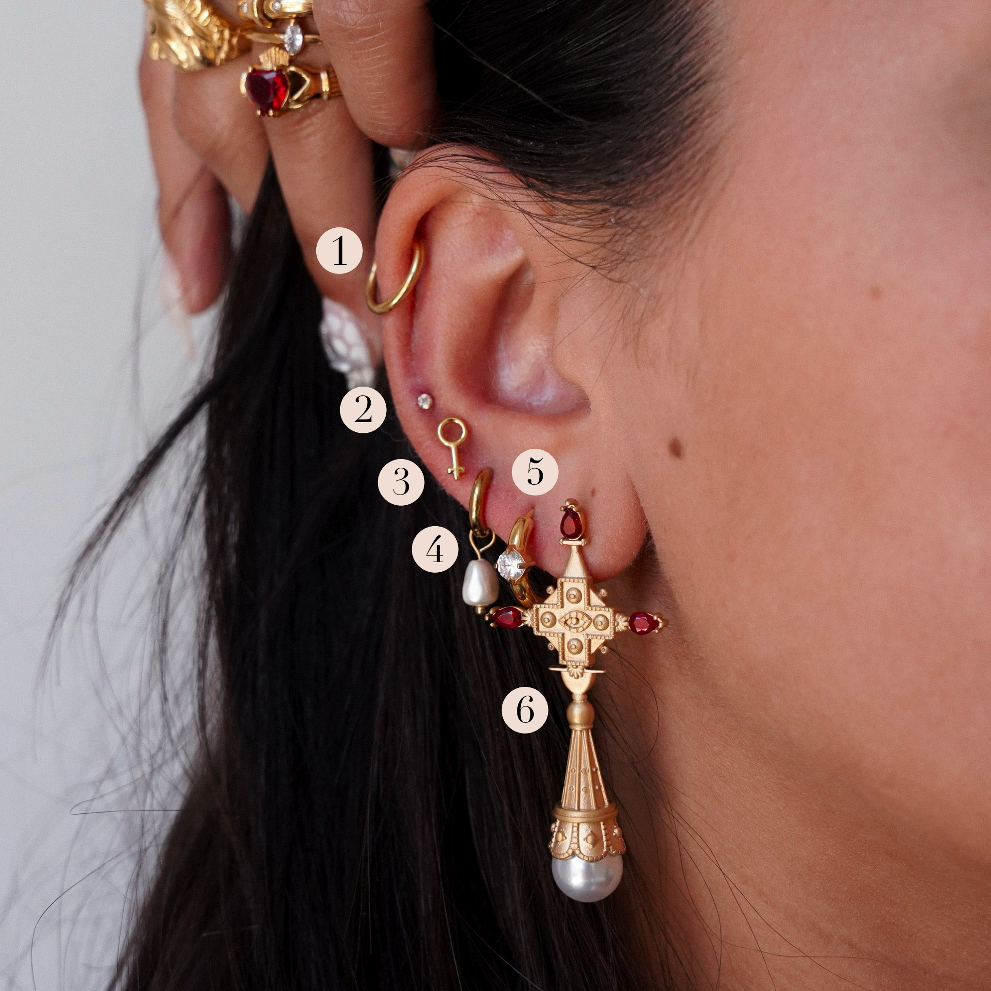 “Bria” Huggie Earrings
