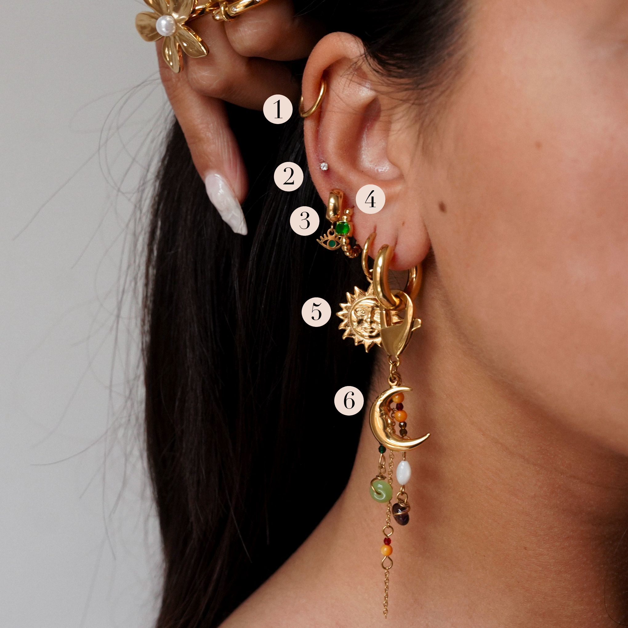 “Alora” Huggie Earrings