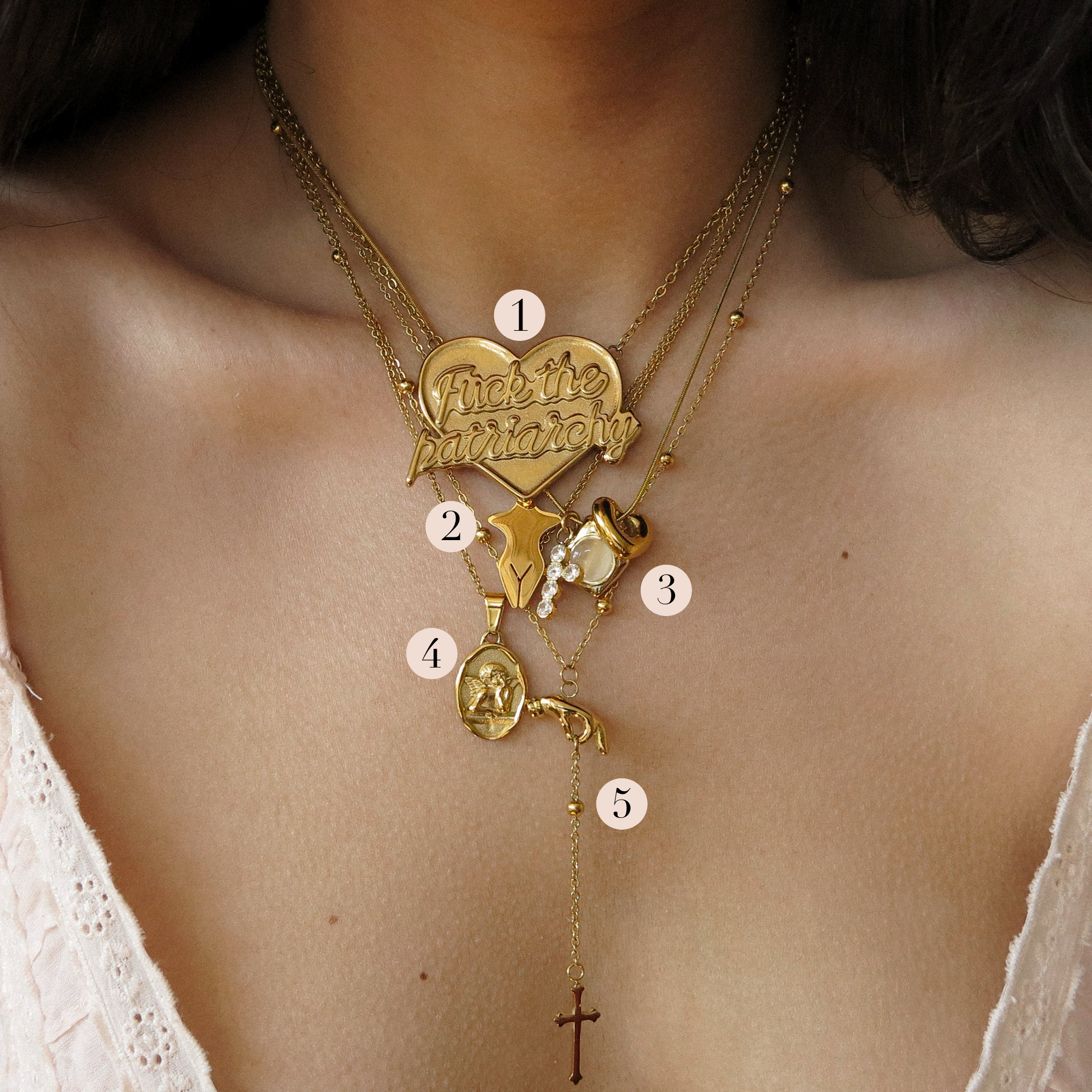 "F*ck the Patriarchy" Necklace