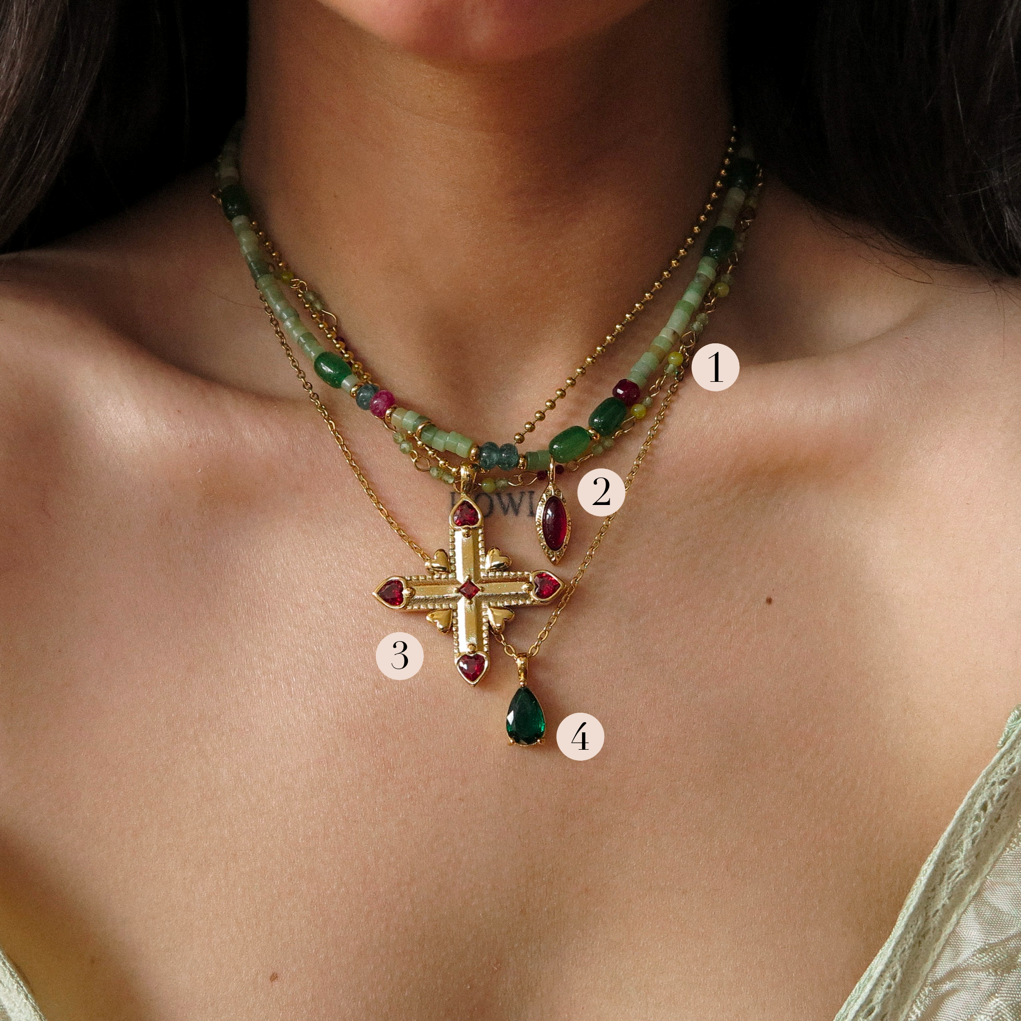 “Love” Cross Necklace