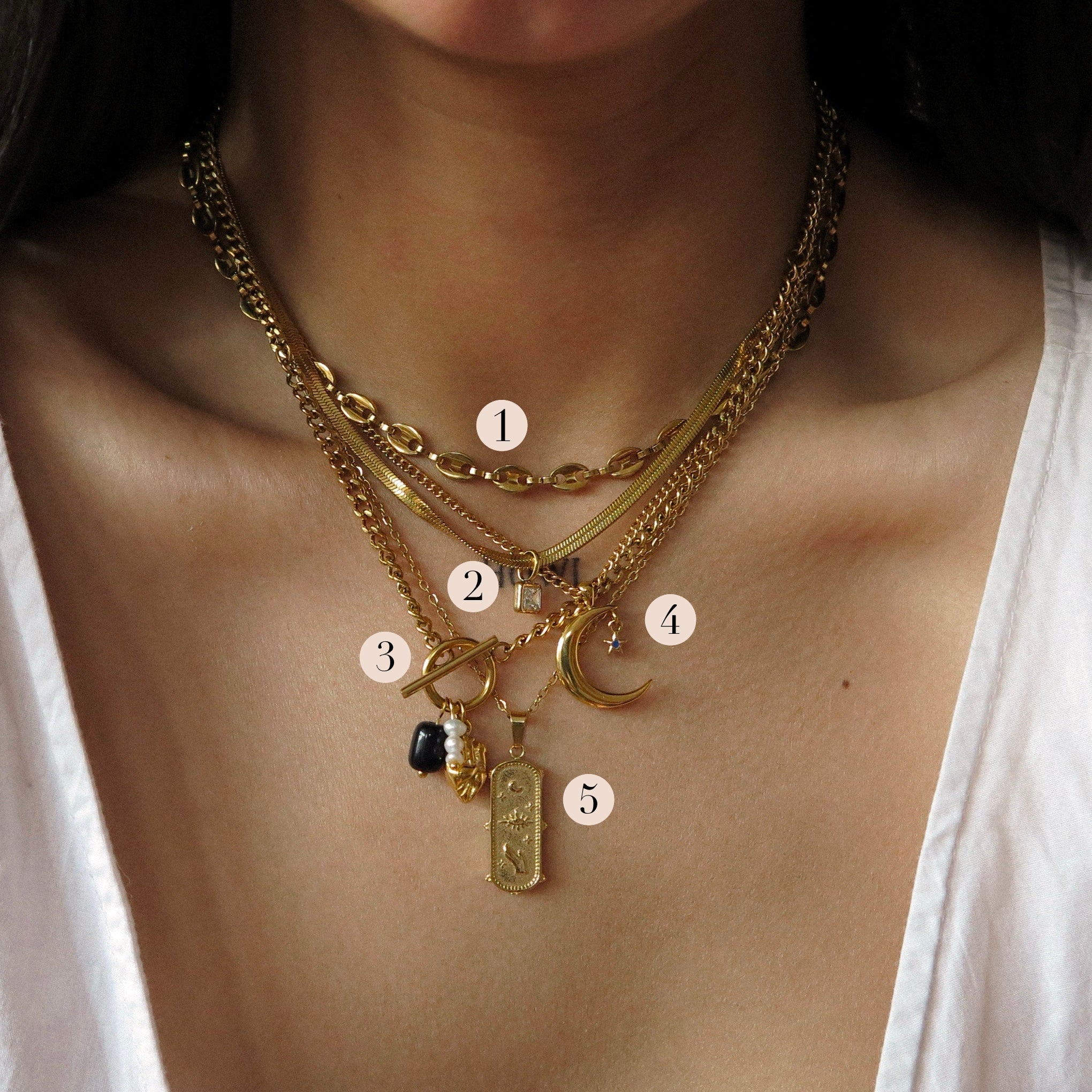 "Yazmin" Mystic Tablet Necklace