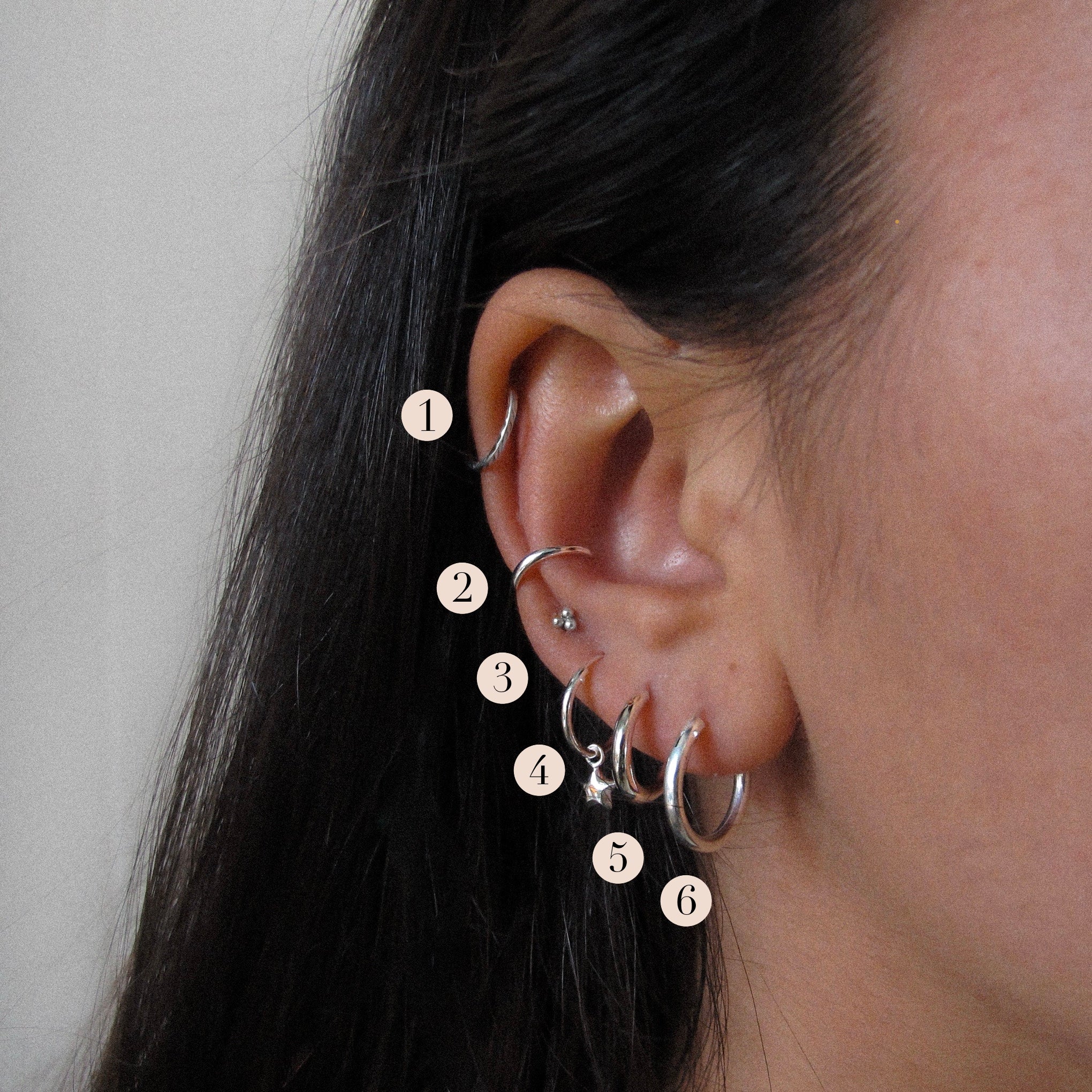 "Theo" Sterling Silver Ear Cuff
