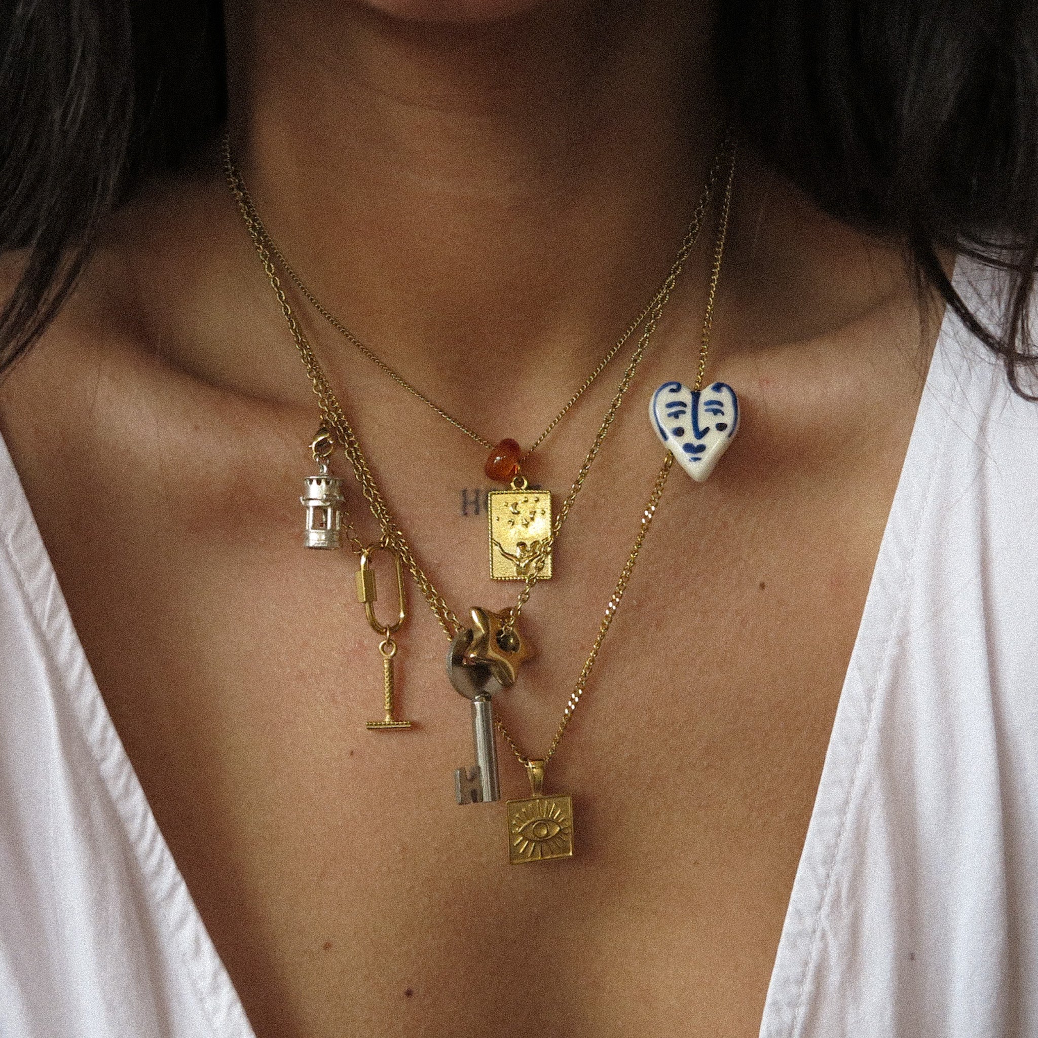 "Patricia" Adjustable Key Necklace