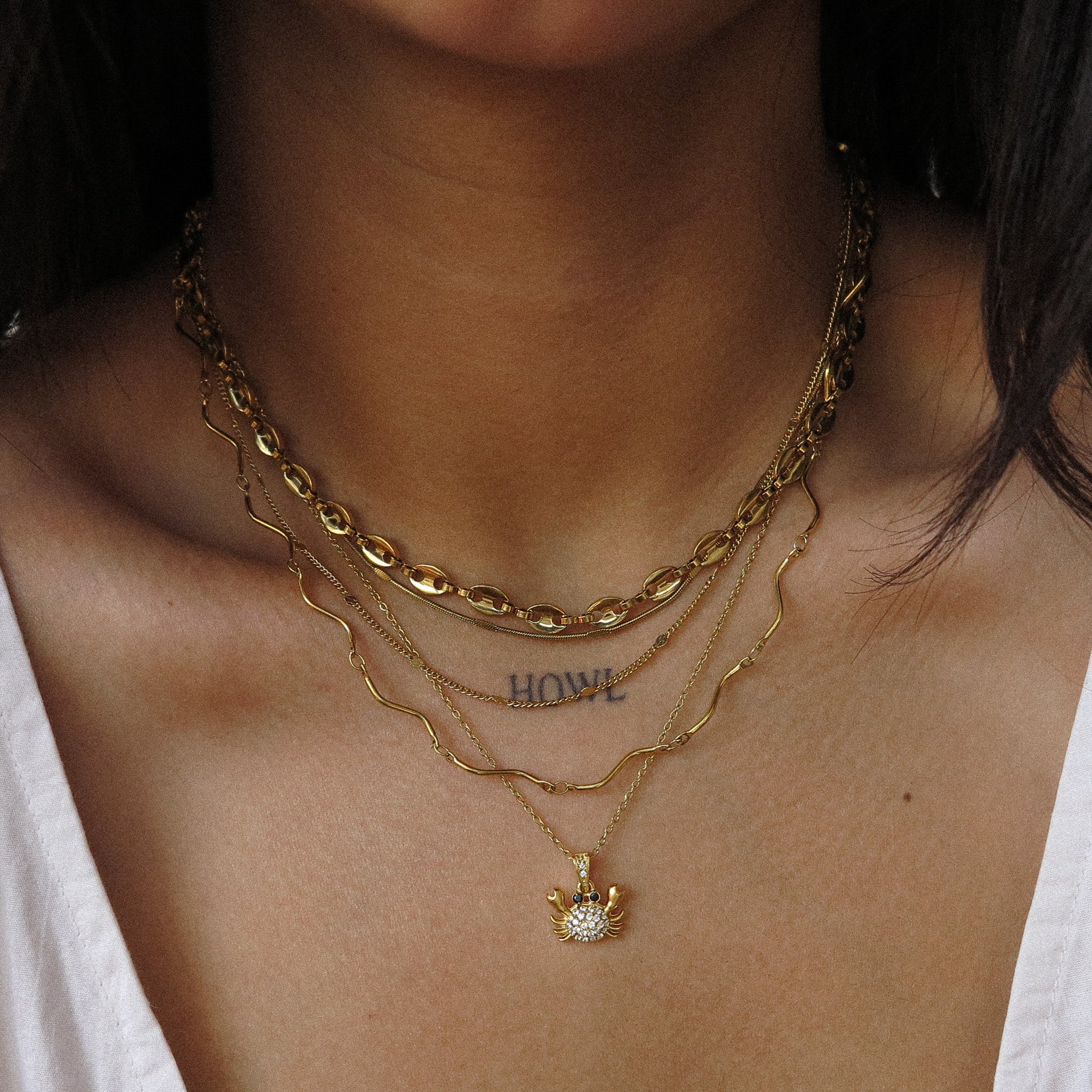 “Crabby” Cubic Zirconia Necklace