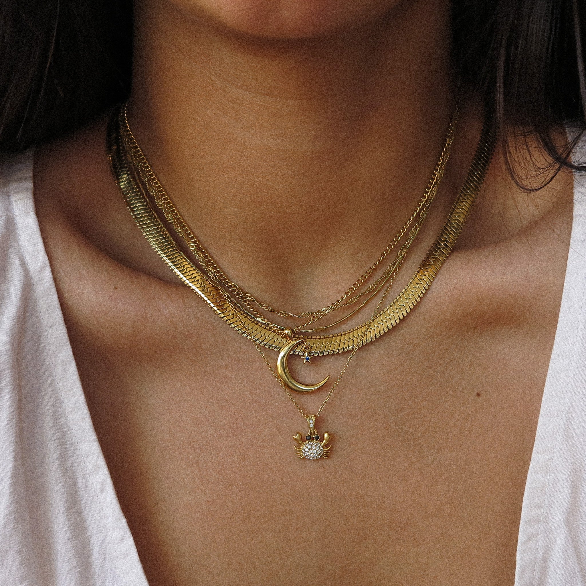 “Crabby” Cubic Zirconia Necklace