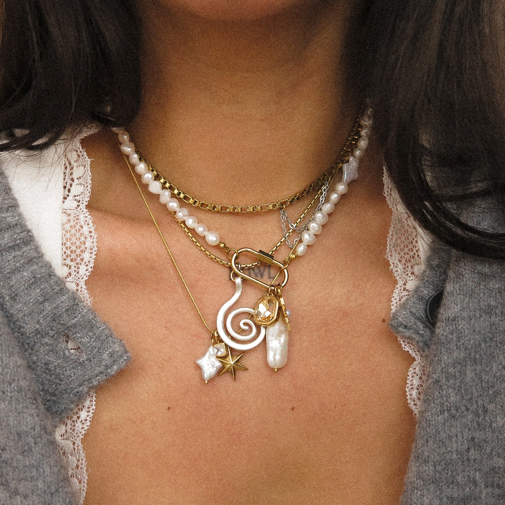"Cassi" Spiral Necklace