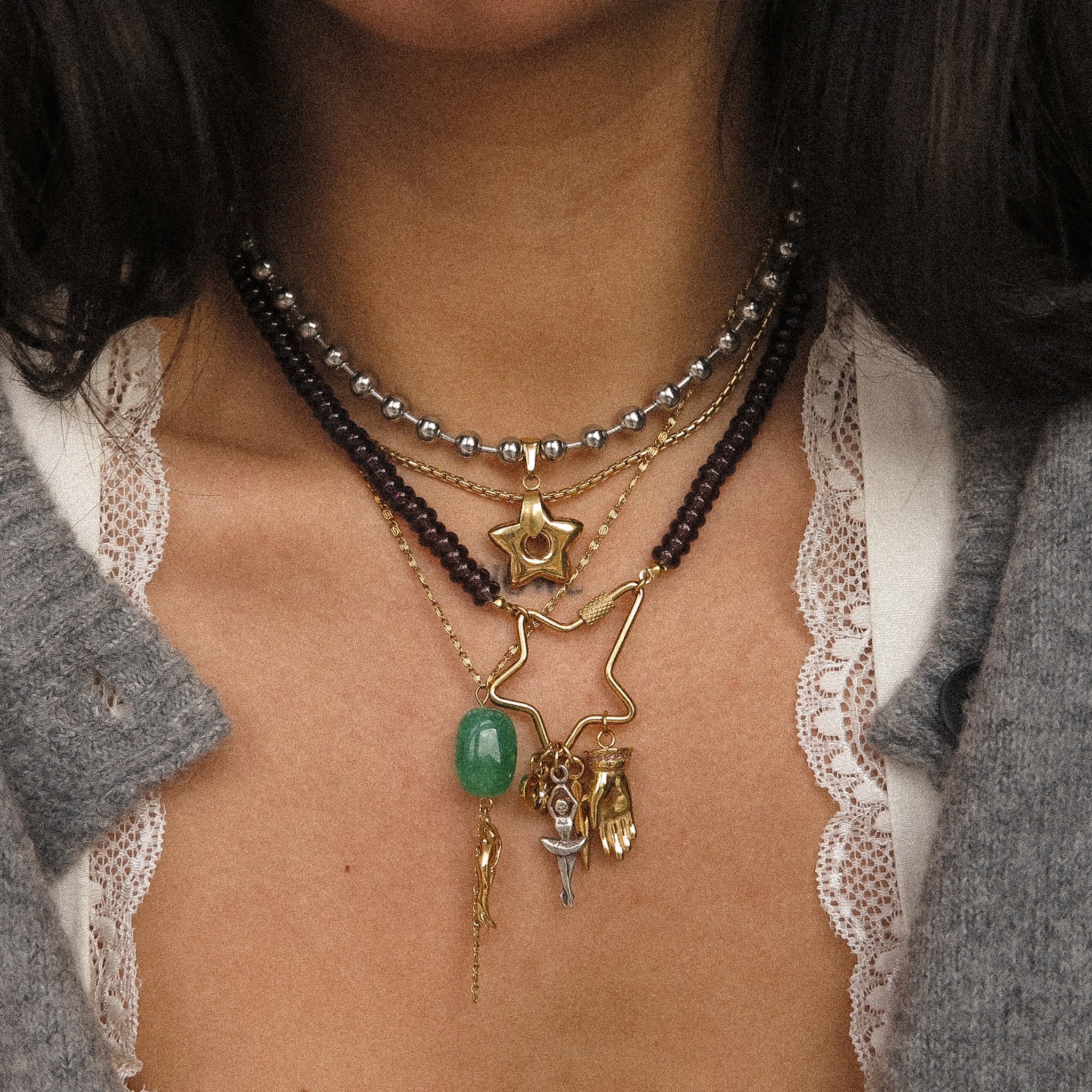 "Hen" Chain Necklace