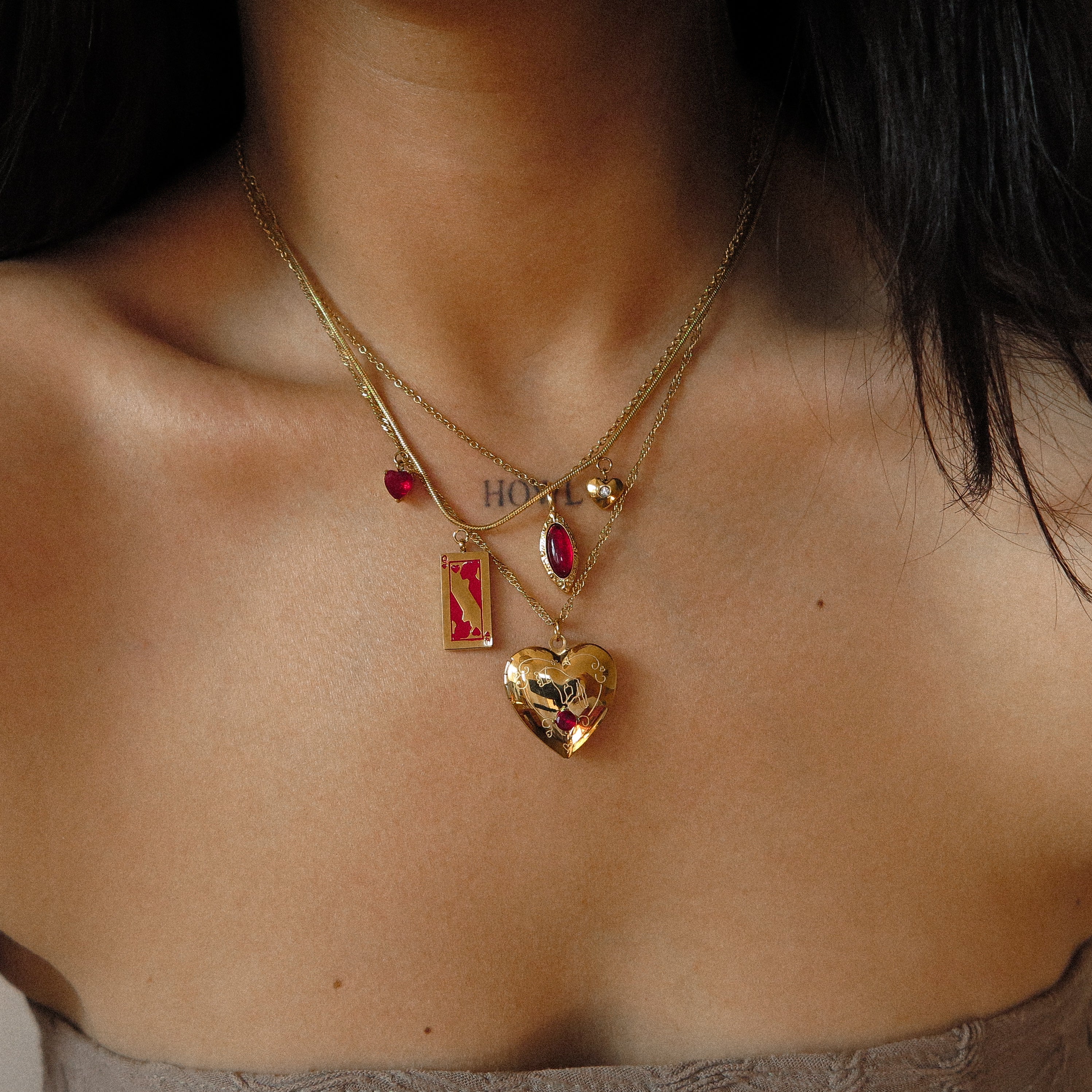 "Lady in Red" Necklace Set