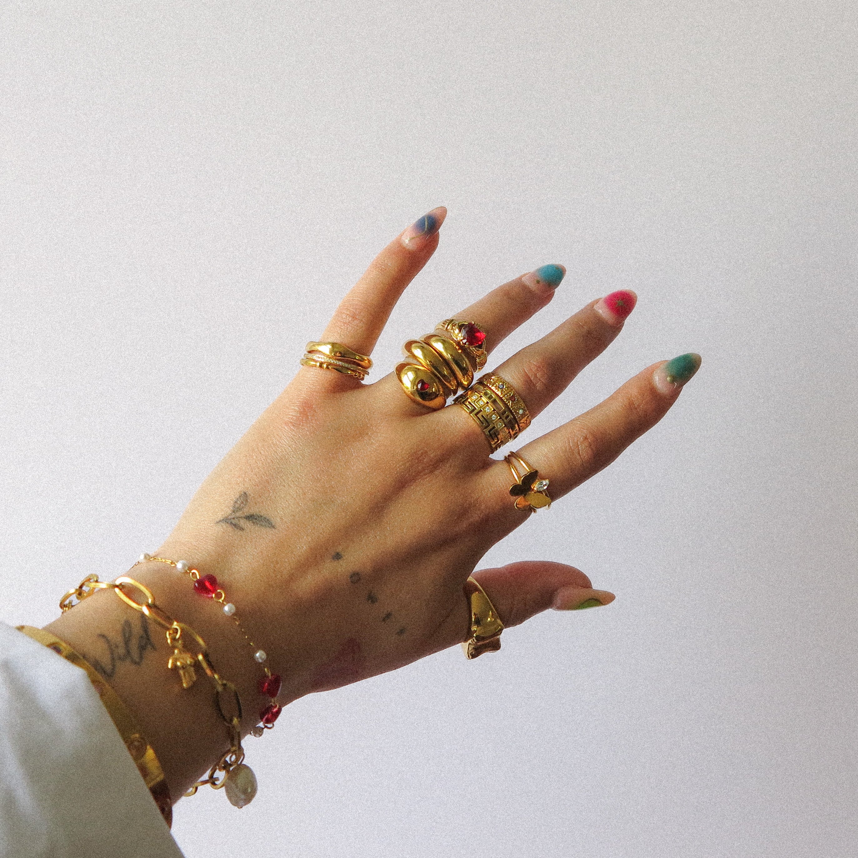 "Marie" Triple Stone Ring