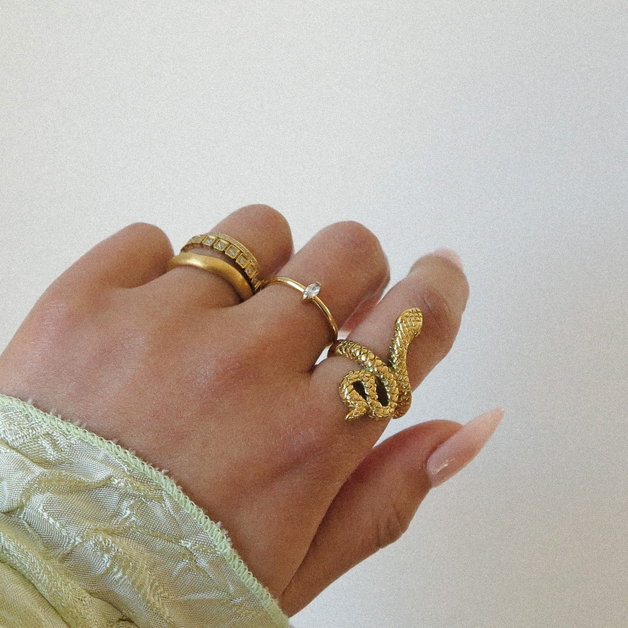 “Celia” Serpent Ring