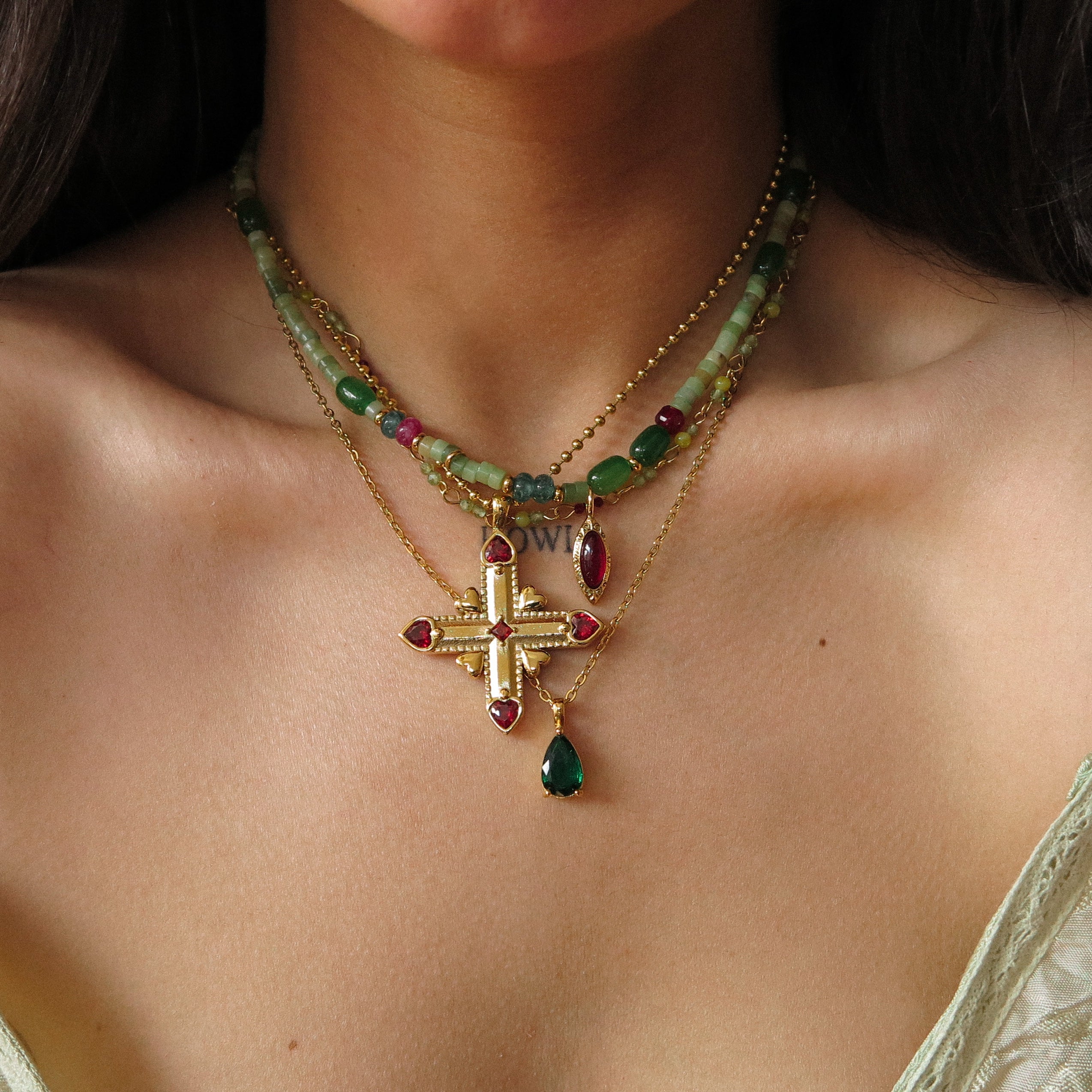“Love” Cross Necklace
