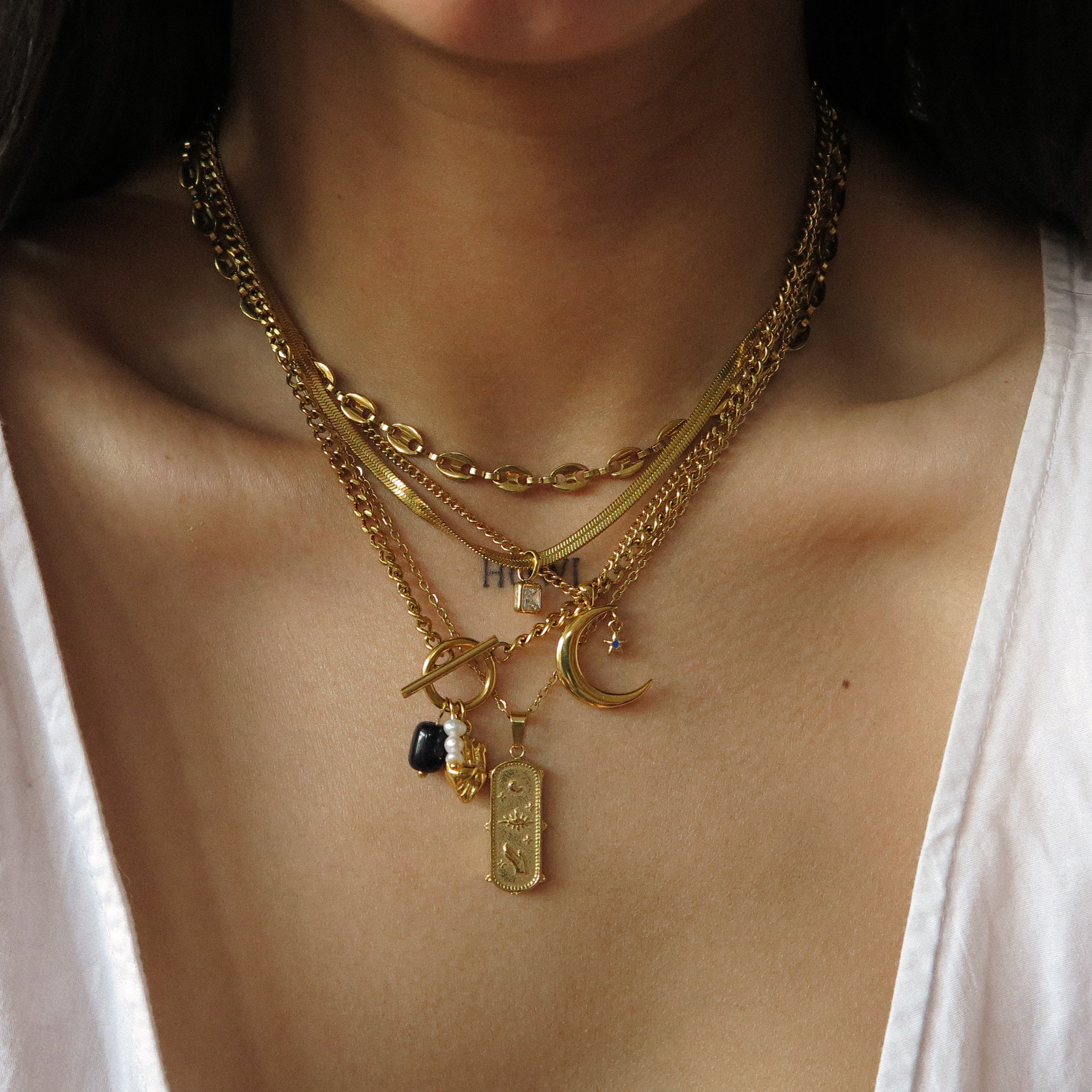 "Yazmin" Mystic Tablet Necklace
