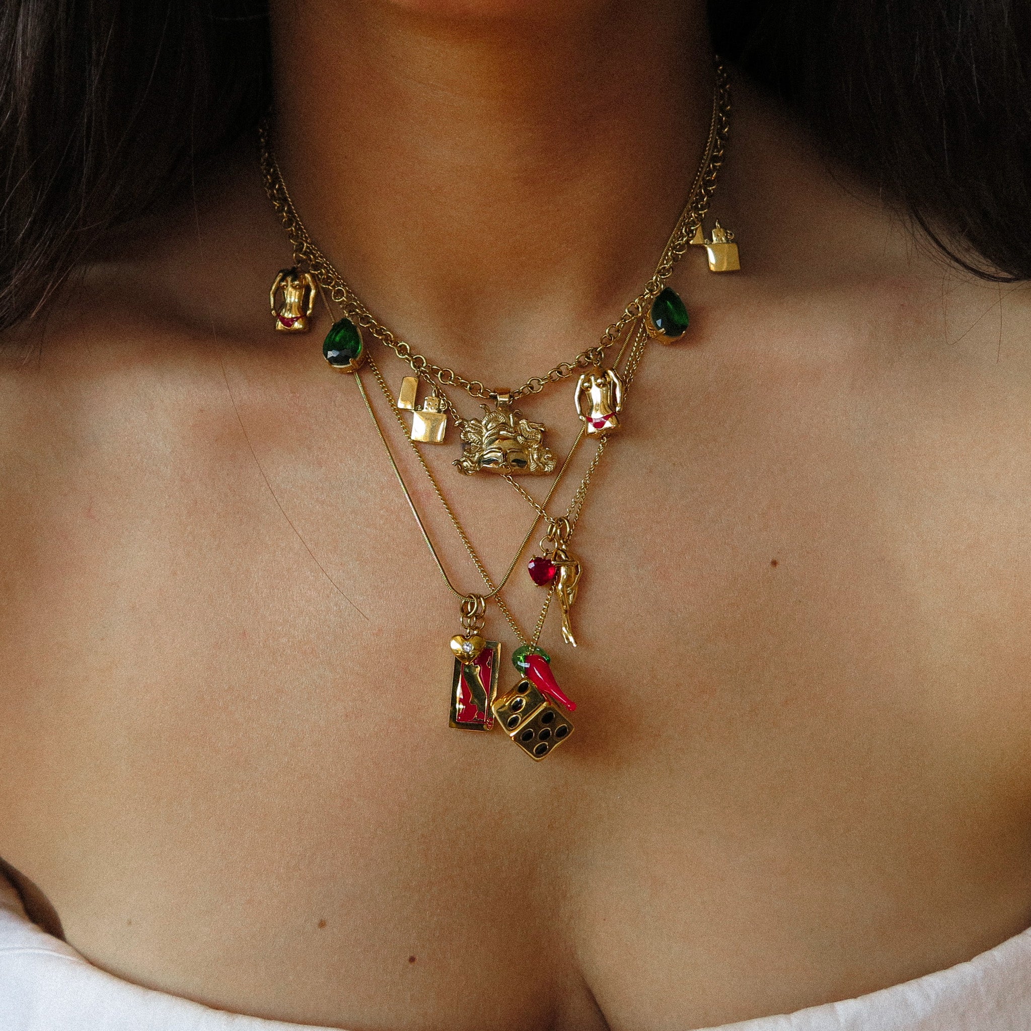 Hot Pepper Glass Charm