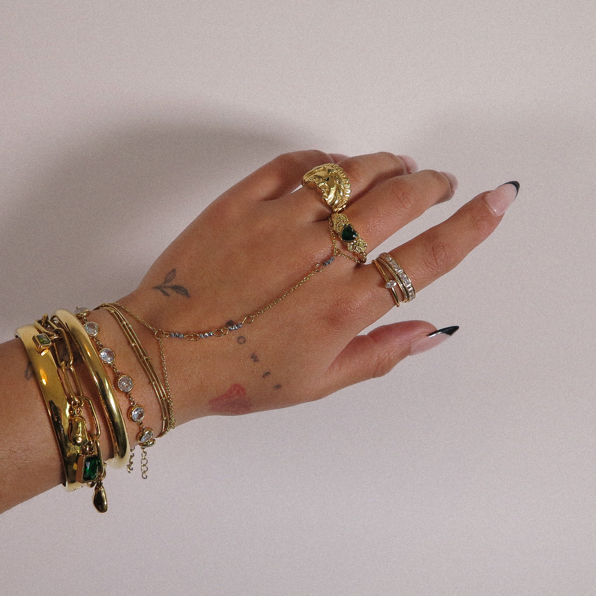 "Diya" Hand Chain