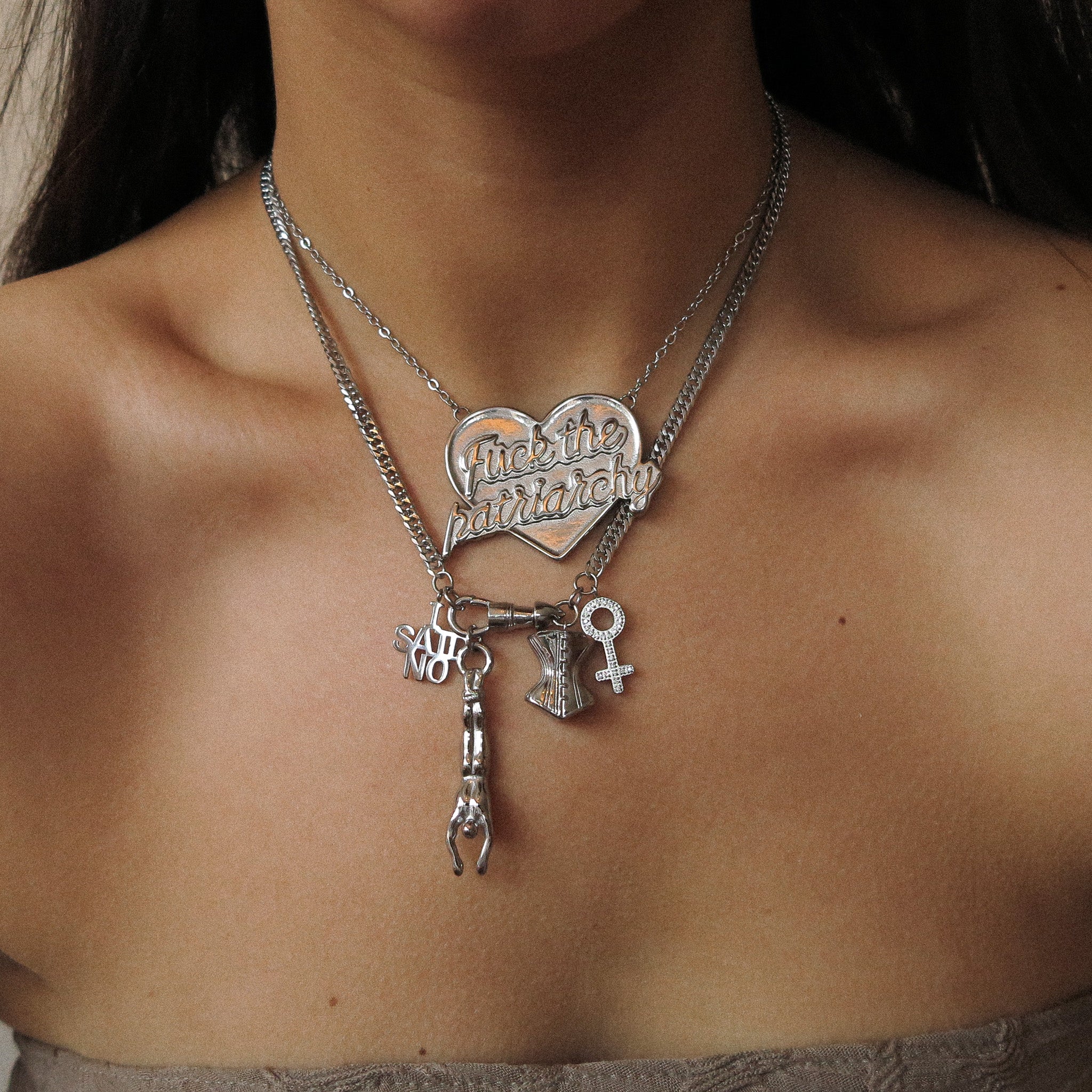 "F*ck the Patriarchy" Necklace