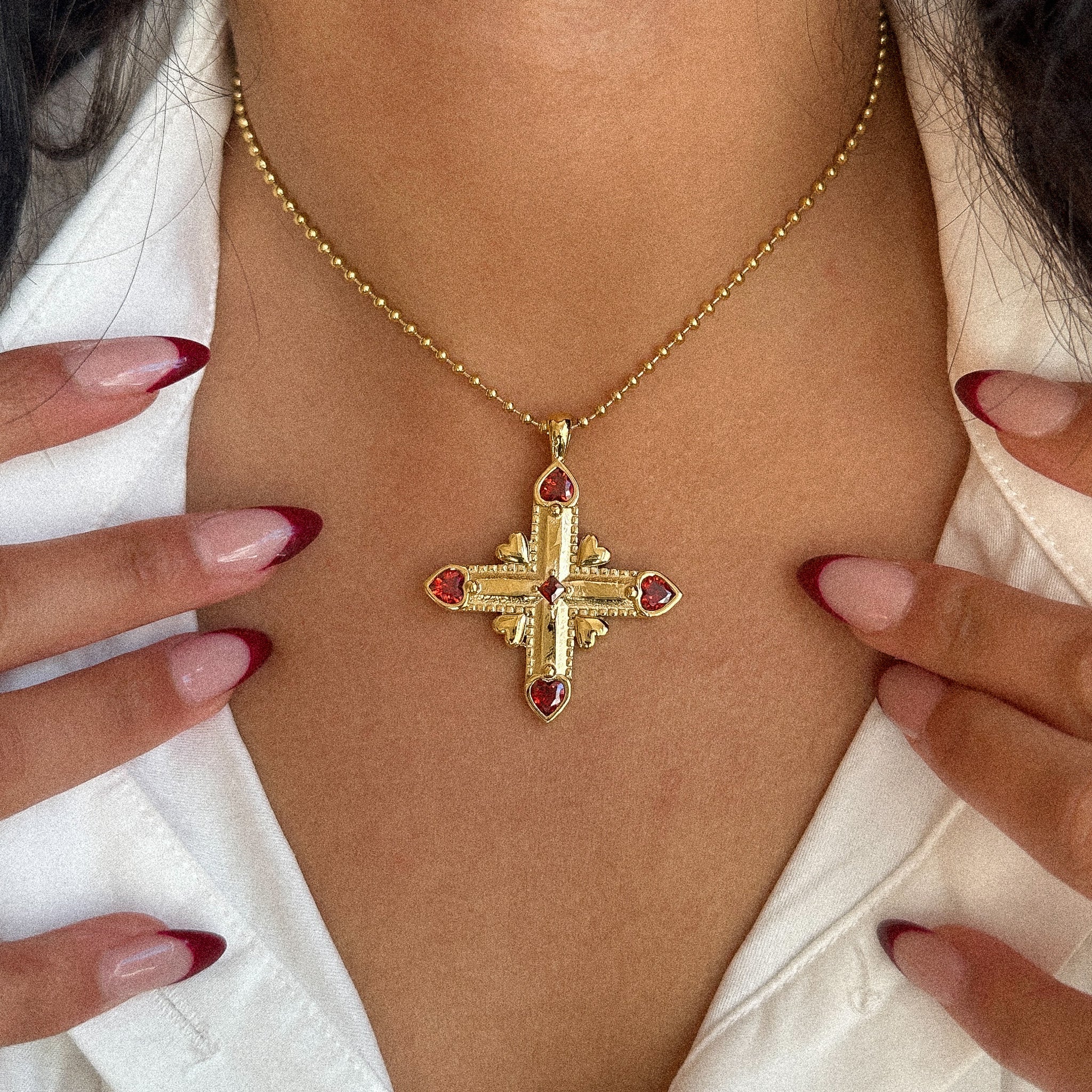 “Love” Cross Necklace
