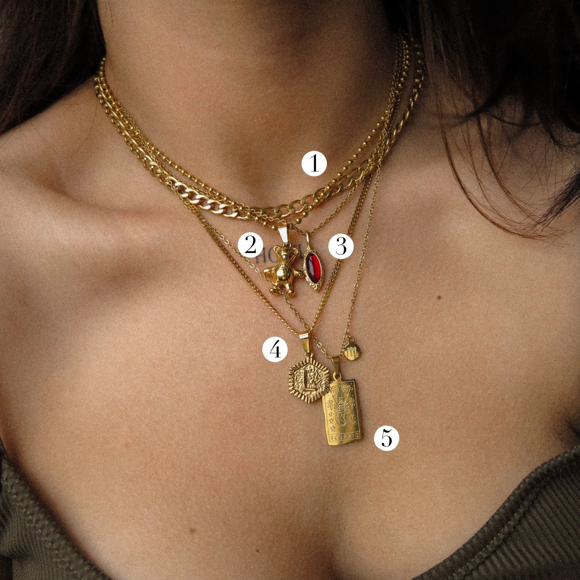 "Joanne" Plum Oval Necklace