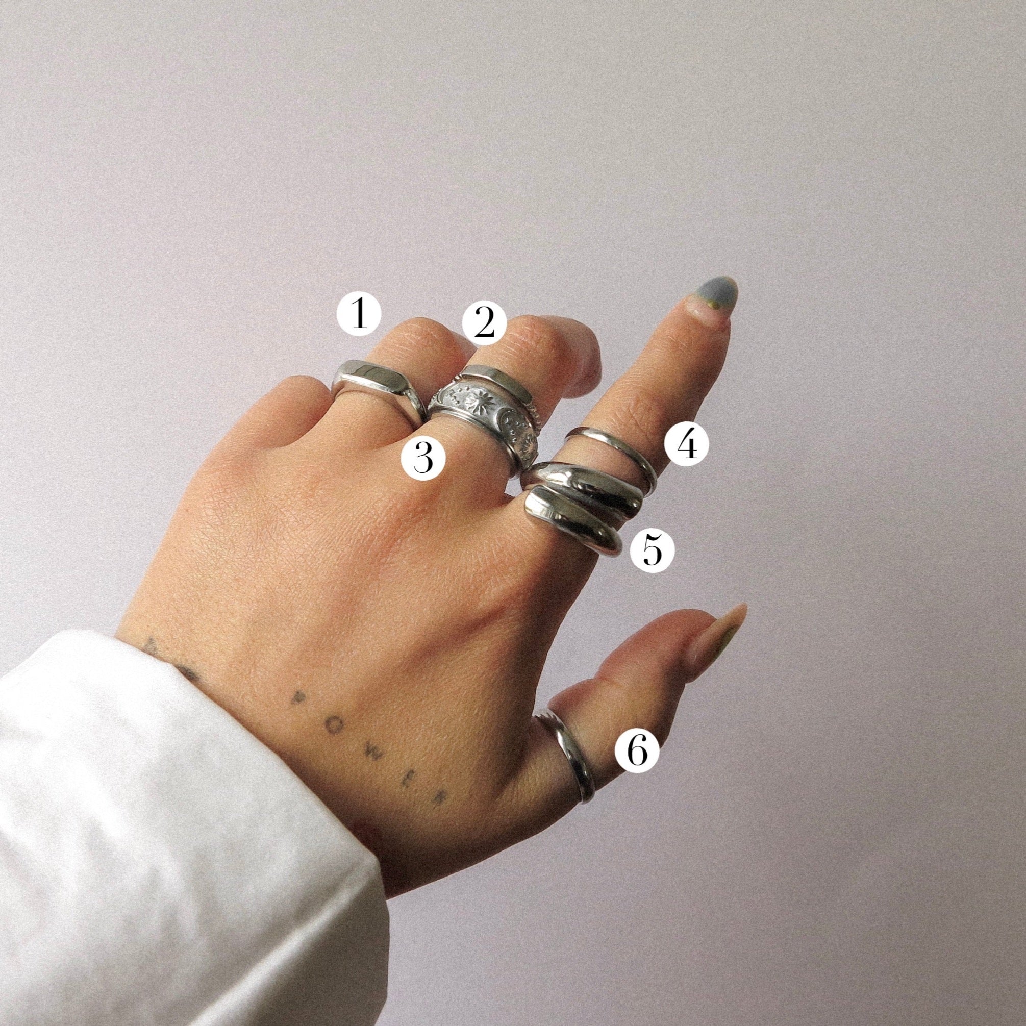 "Calm" Fidget Star Moon Ring