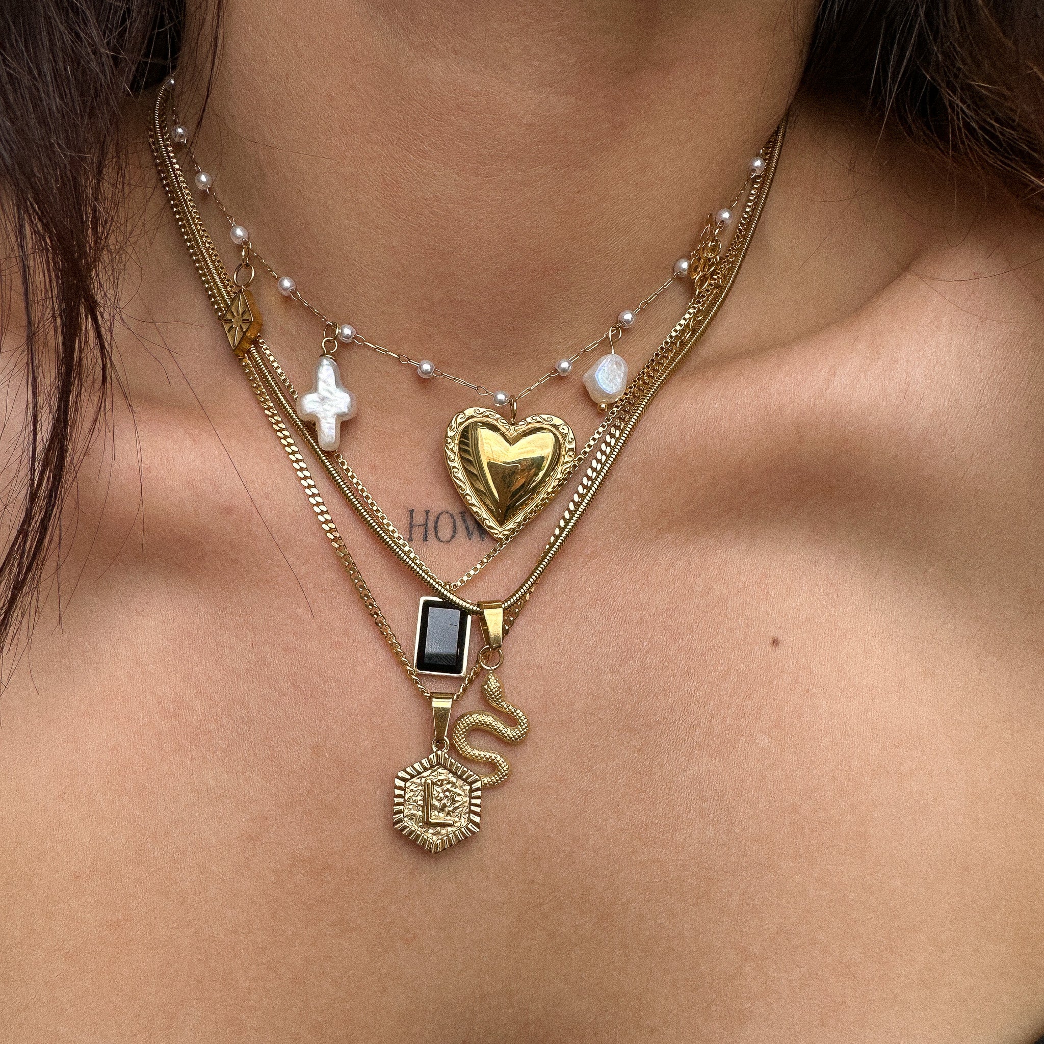 “Claret” Square Necklace