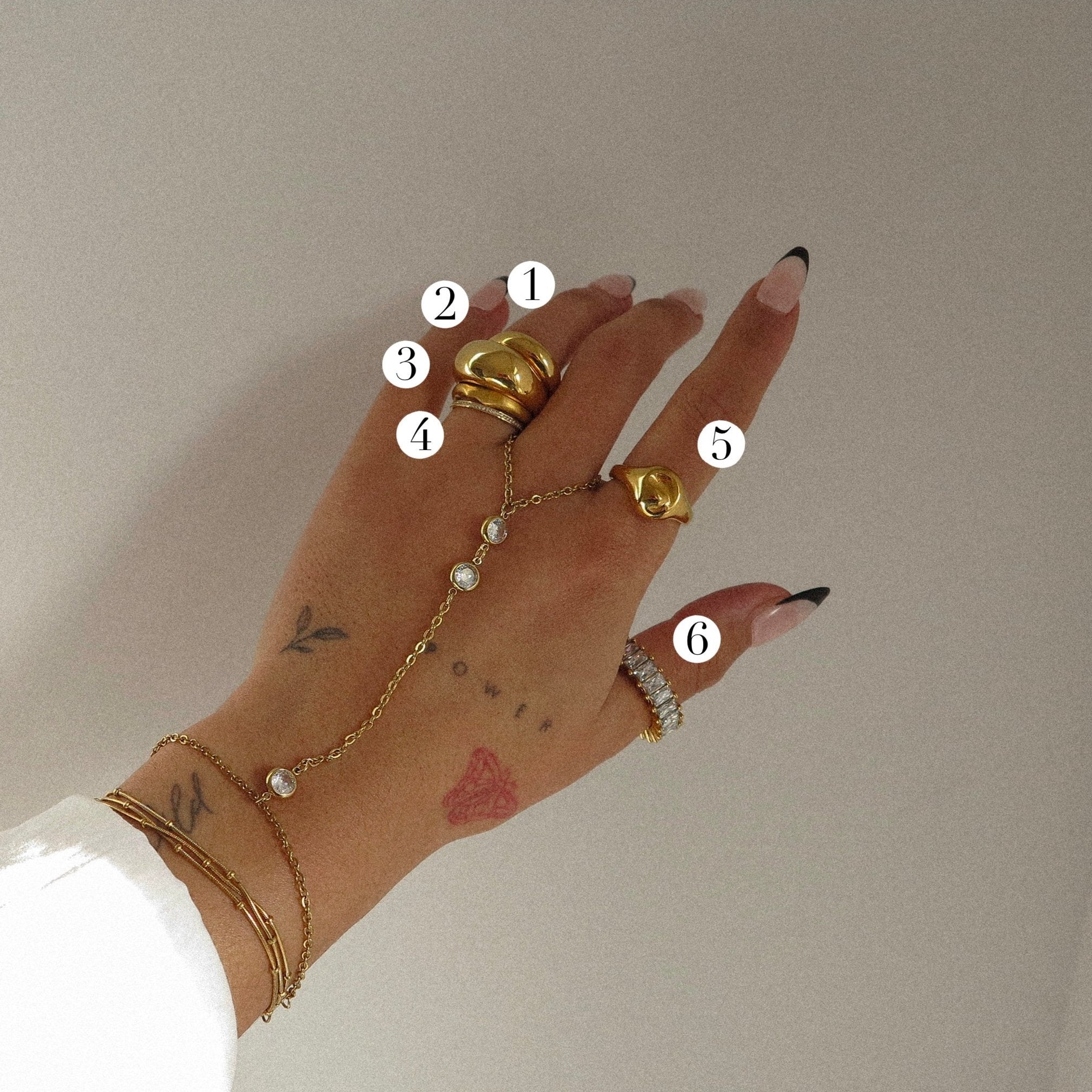 "Alaya" Sparkle Hand Chain