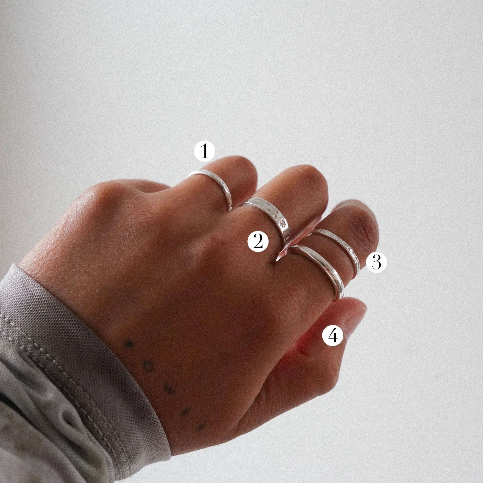 "Sally” Sterling Silver Textured Ring