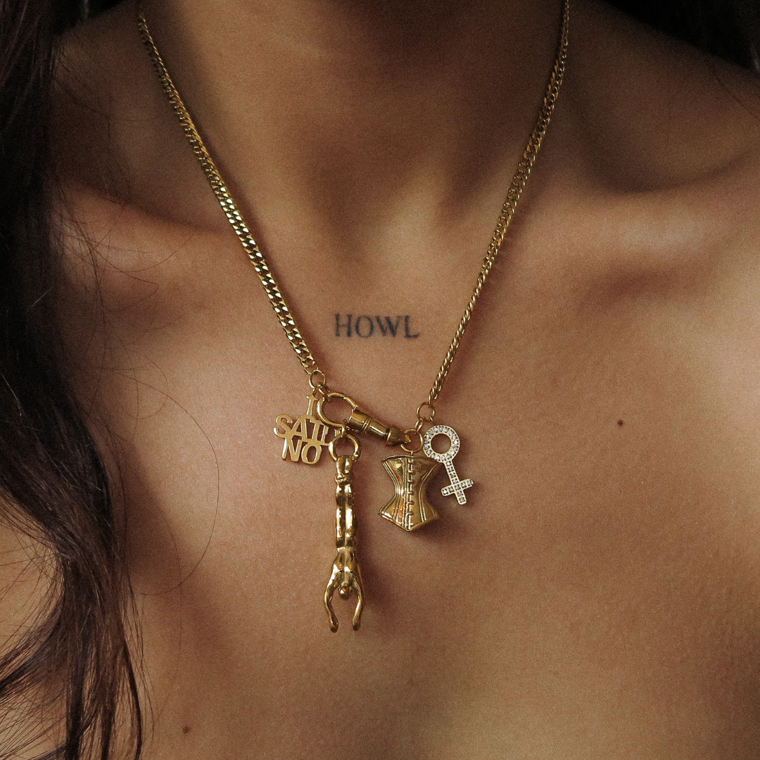 "I Said No" Adjustable Charm Necklace
