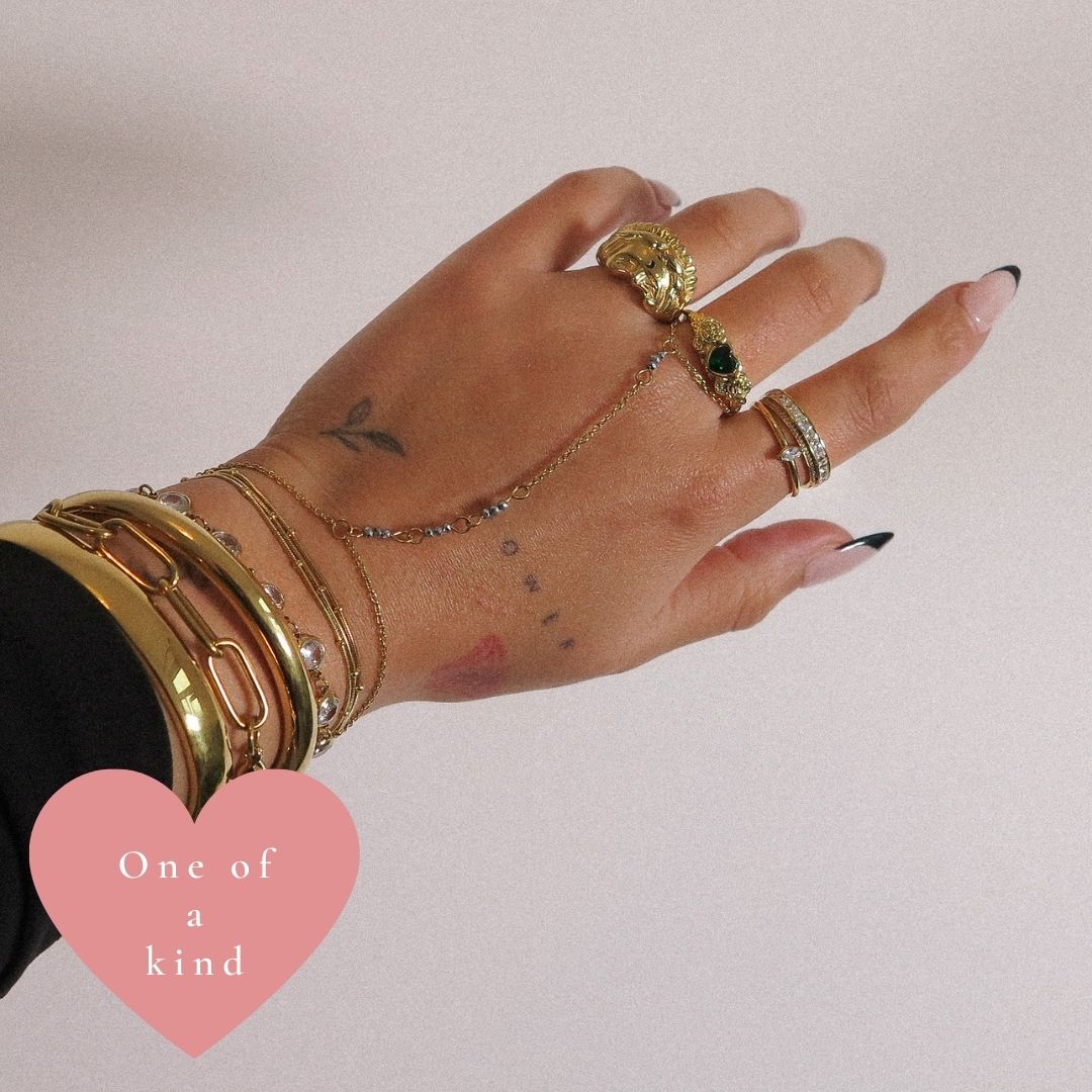 "Diya" Hand Chain