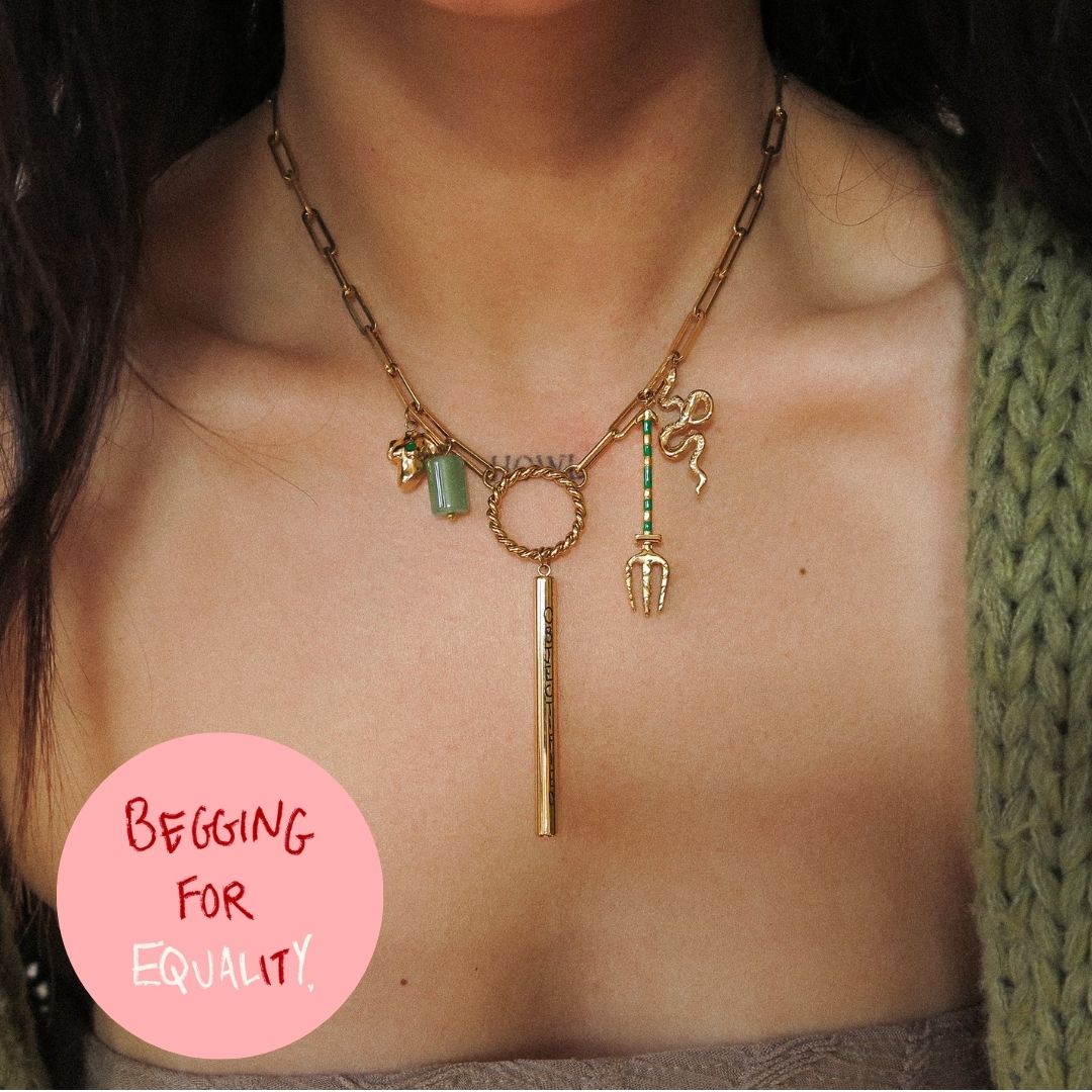 "Objectified" Trio Charm Necklace