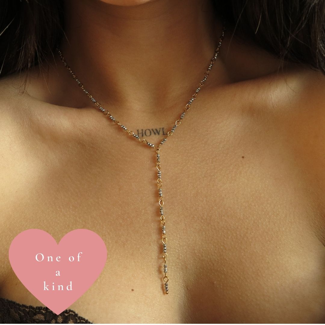 "Leone" Sparkle Lariat Necklace