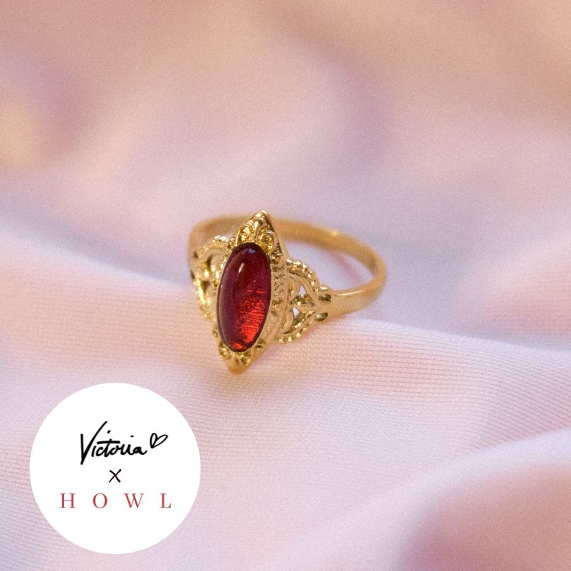 "Joyce" Plum Oval Ring