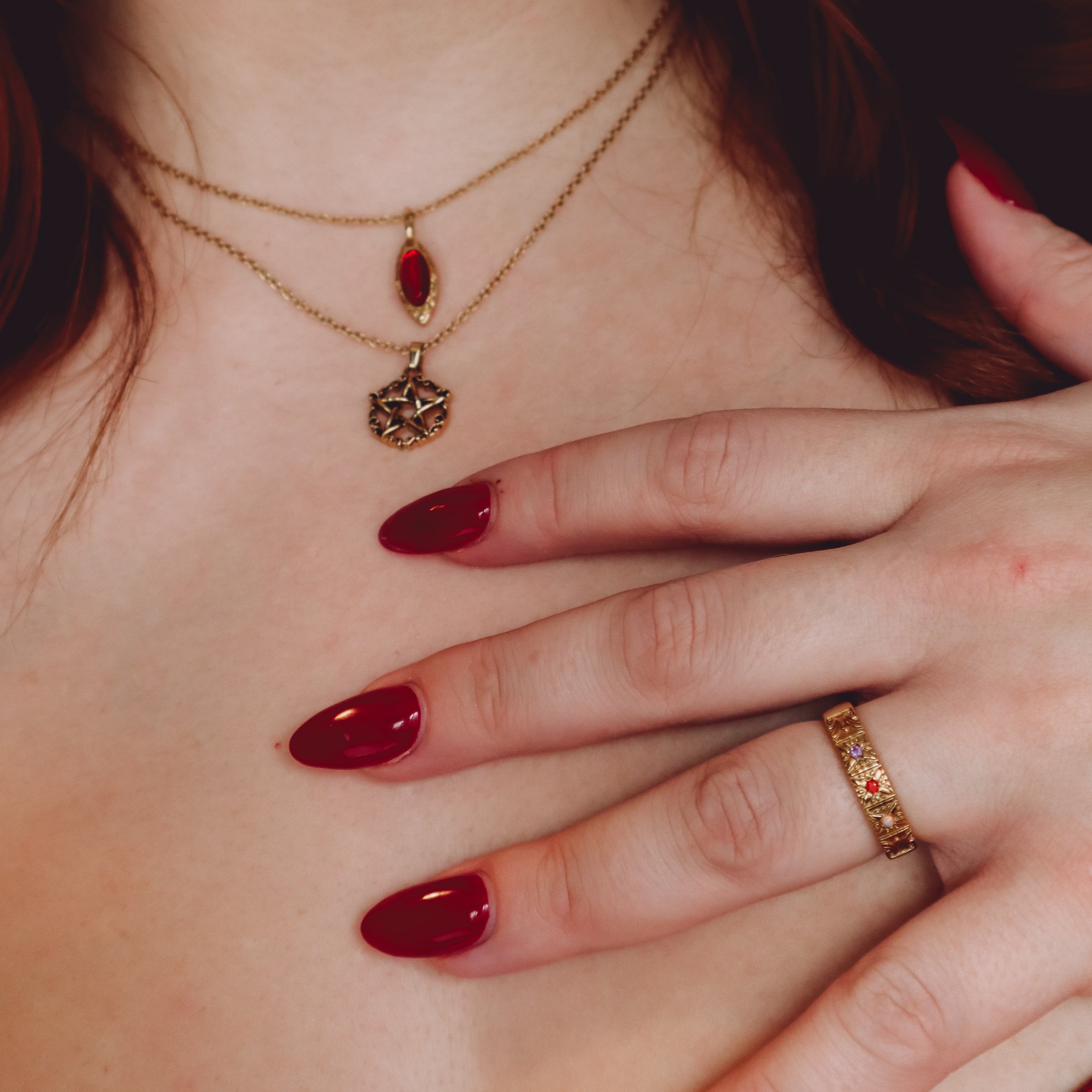 "Marie" Triple Stone Ring
