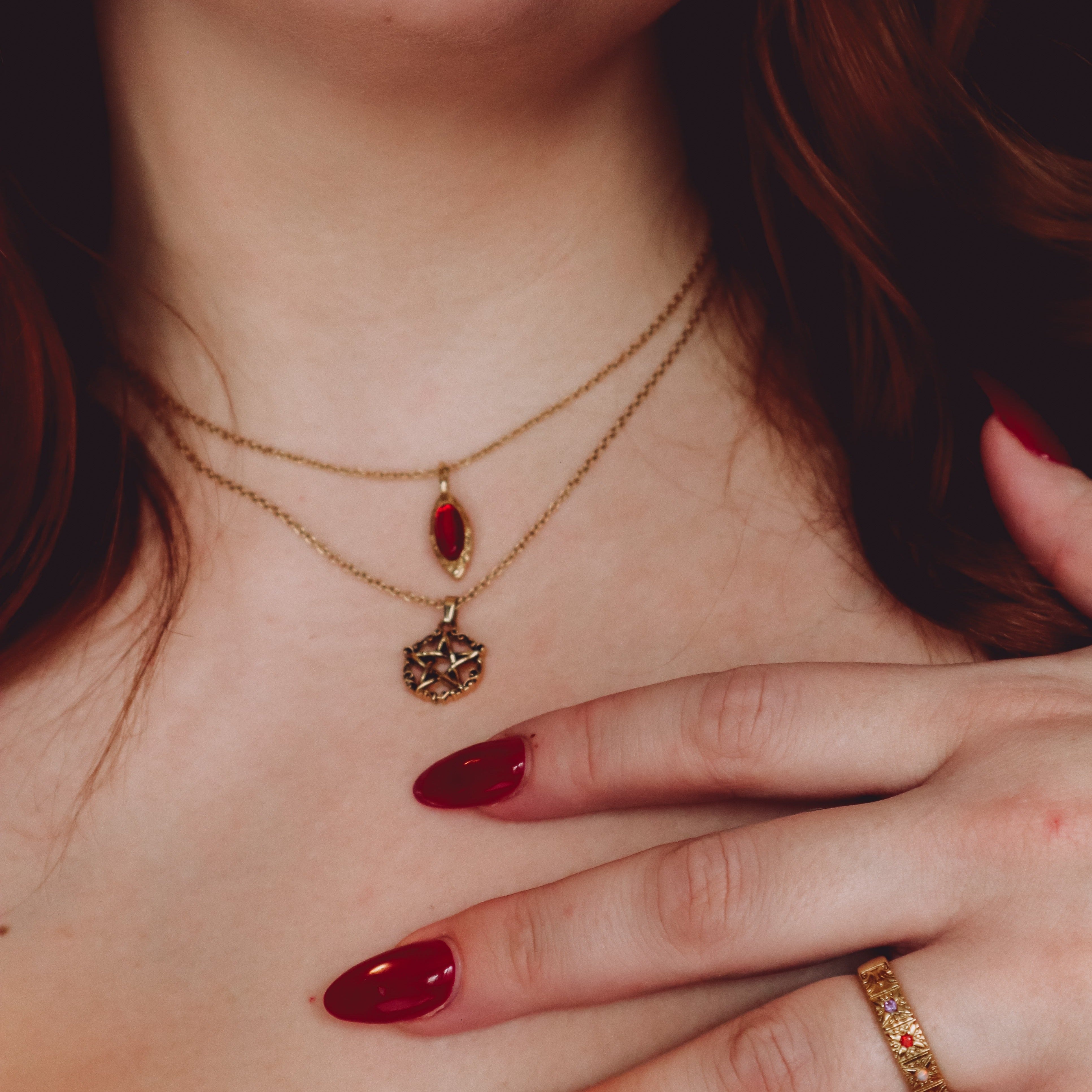 "Jacqueline" Pentacle Necklace