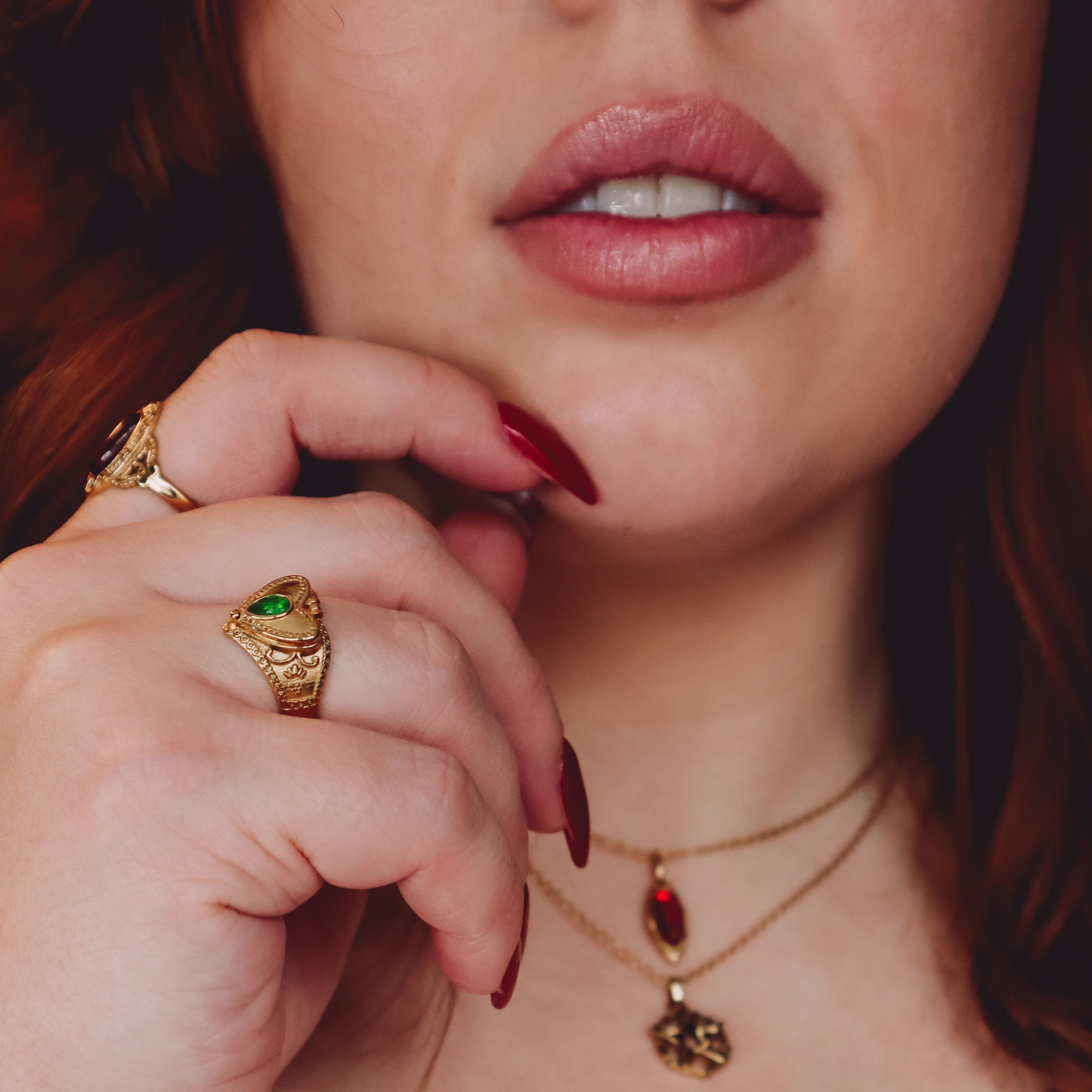 "Rebecca" Poison Heart Ring