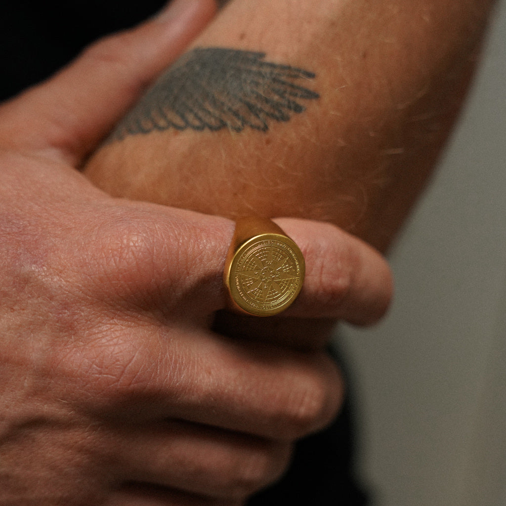 “Micheal” Compass Ring