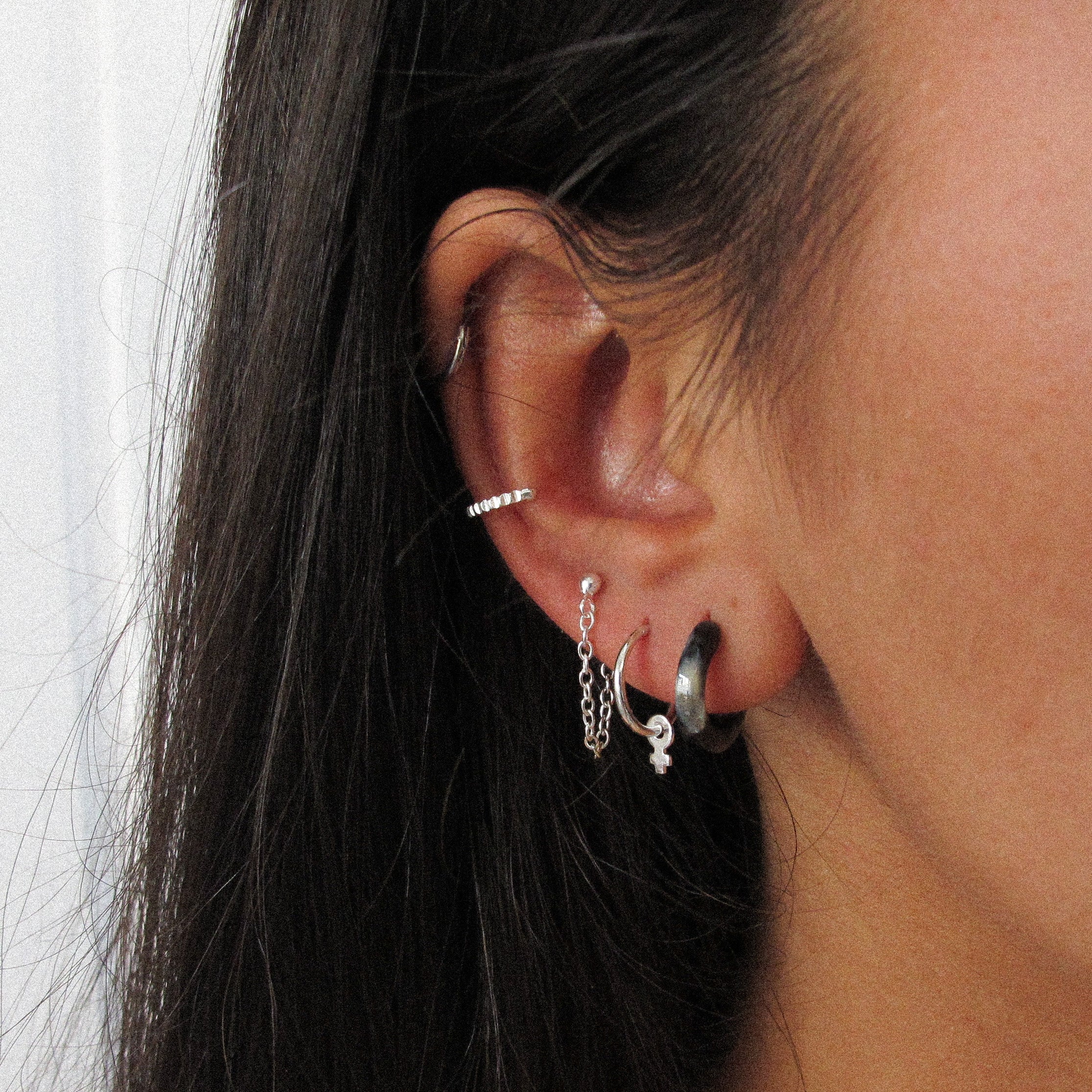 "Vanessa" Silver Chain Earring