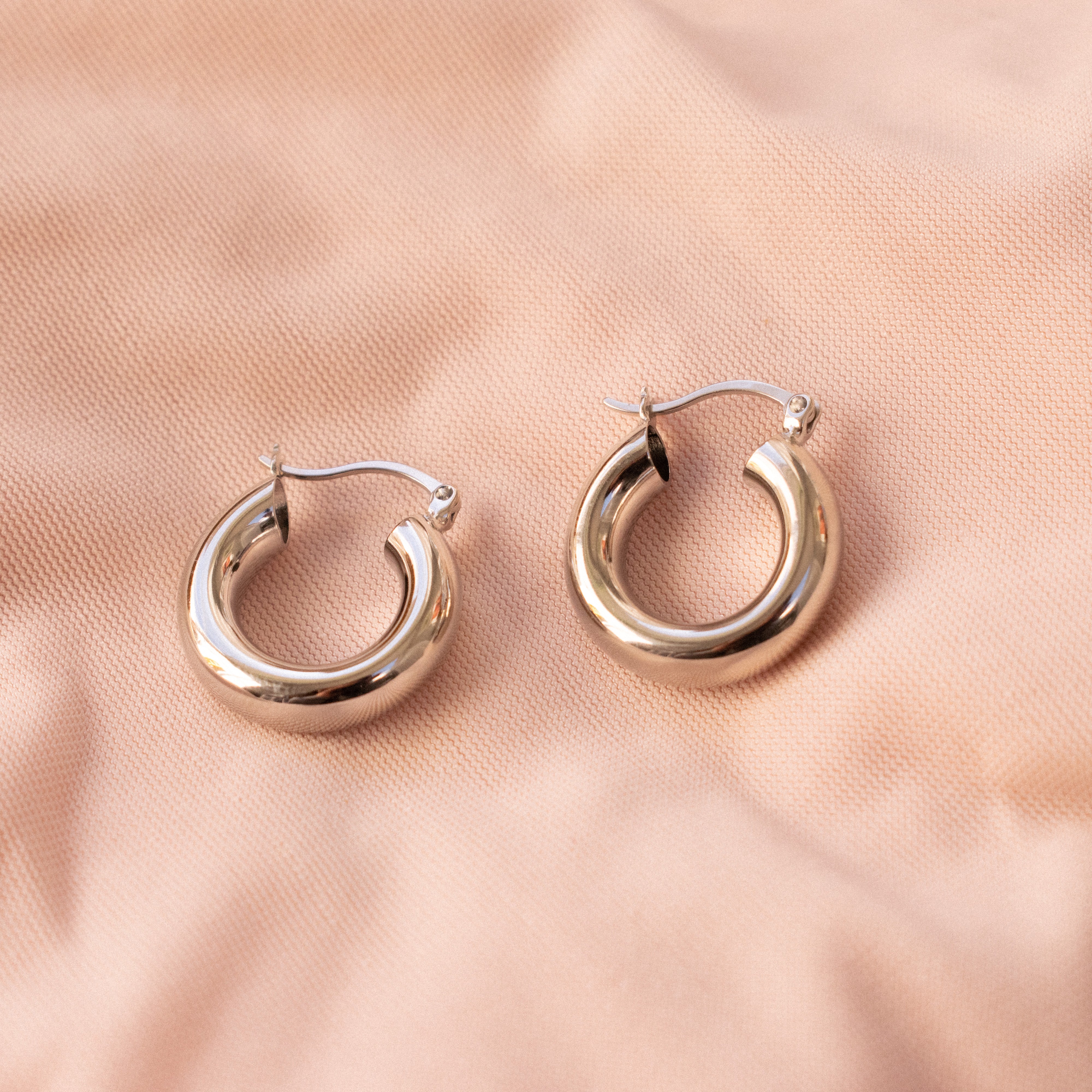 "Lorna" Sterling Silver Hoops