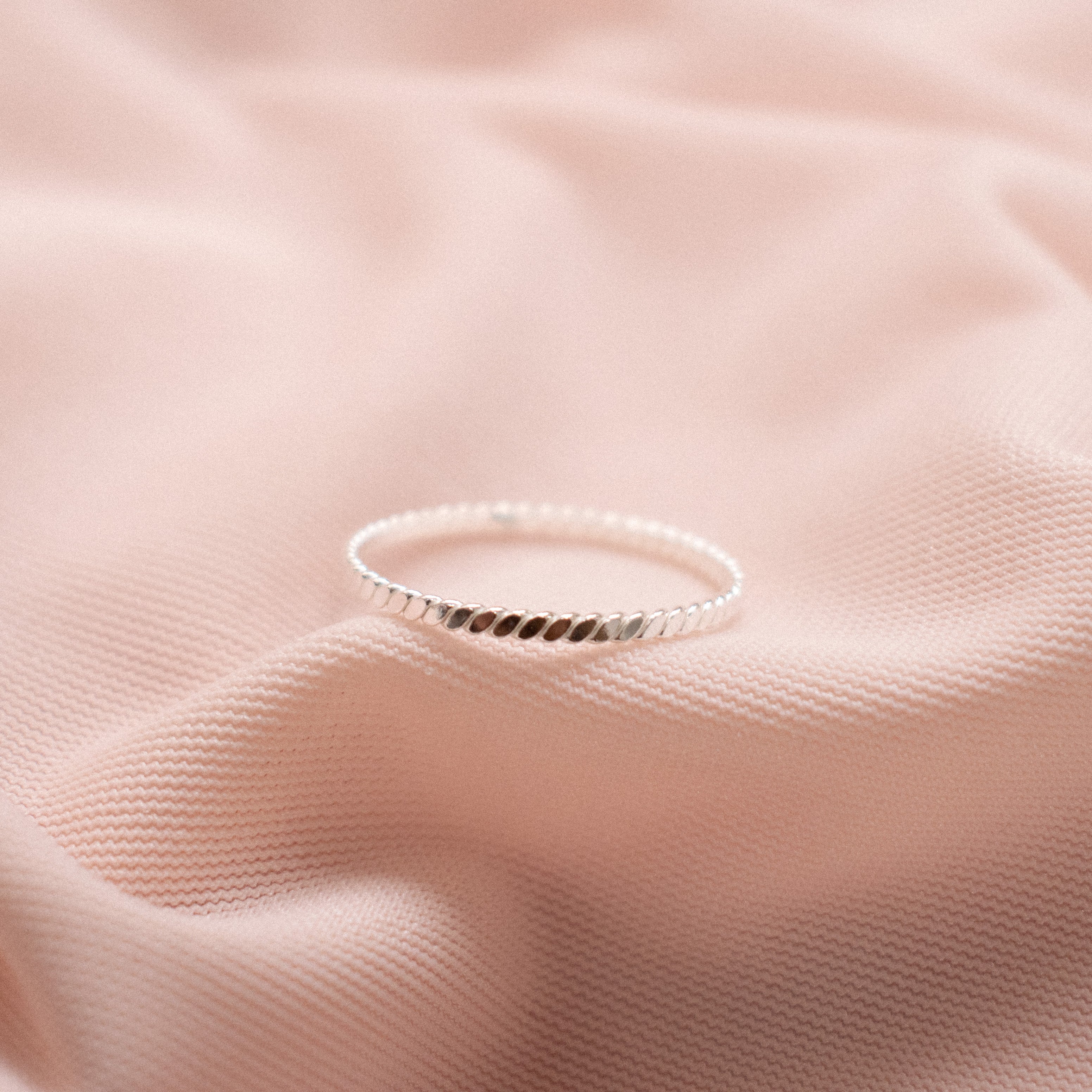 “Erin” Silver Plait Ring