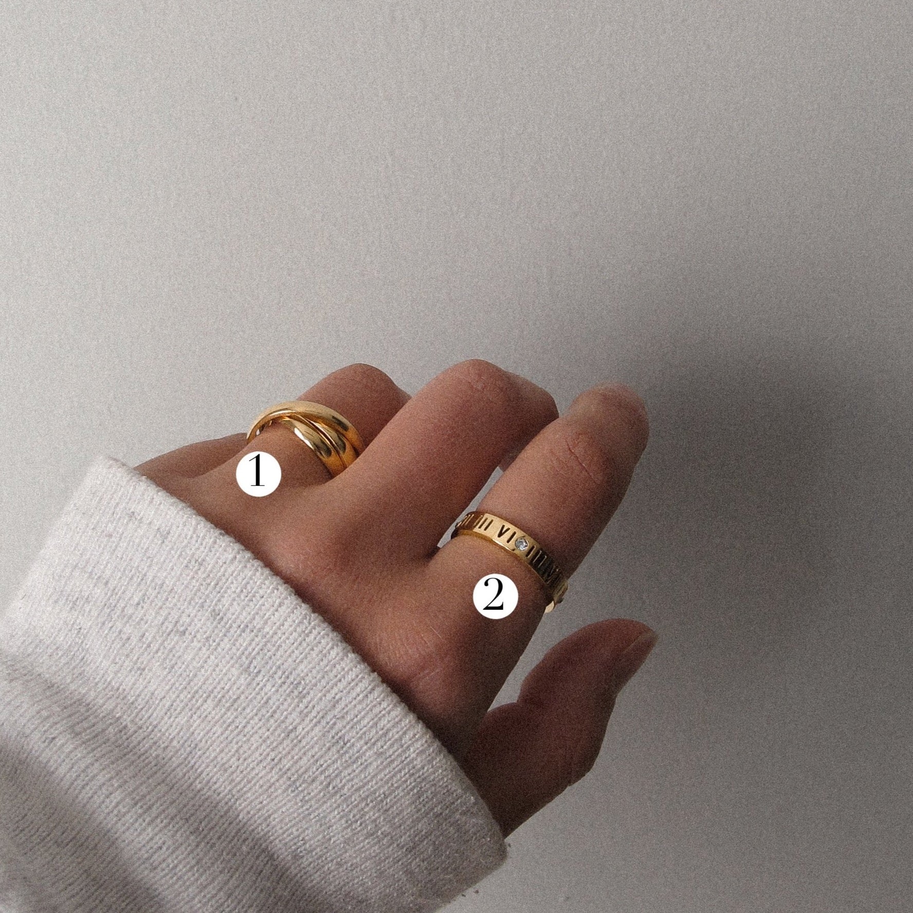 “Anna” Interlocked Infinity Rings