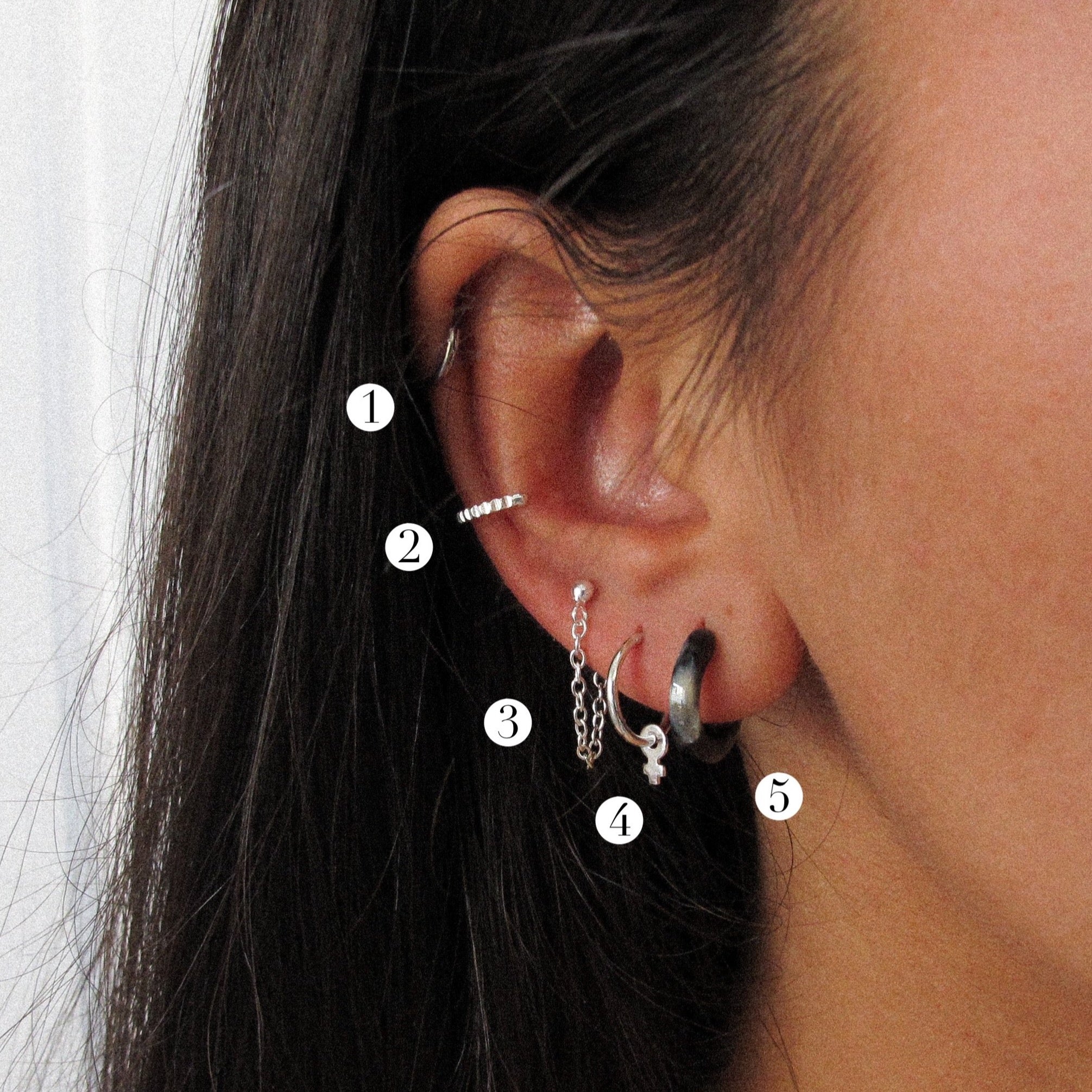 "Vanessa" Silver Chain Earring