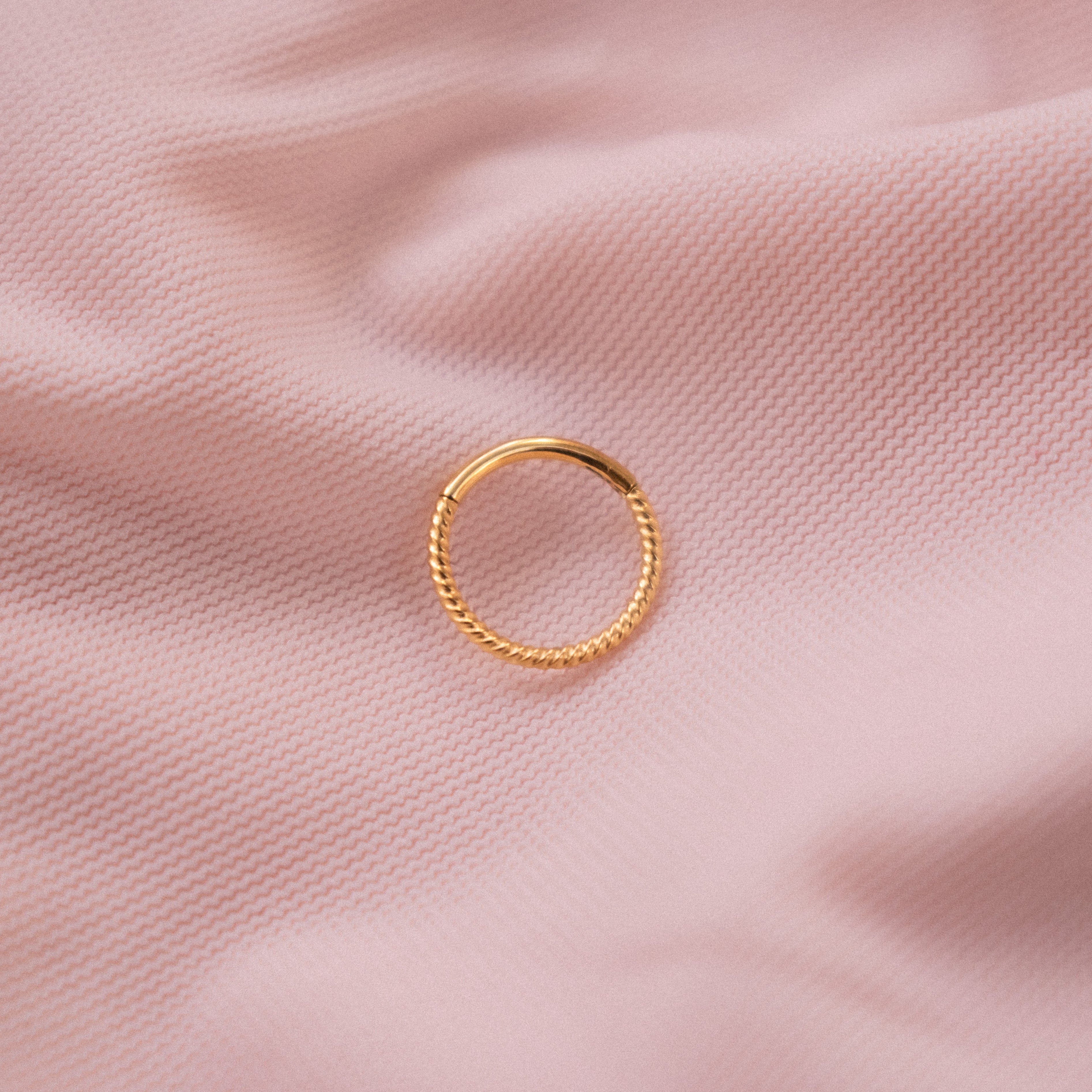 “Emery” Click Hinged Plaited Hoop