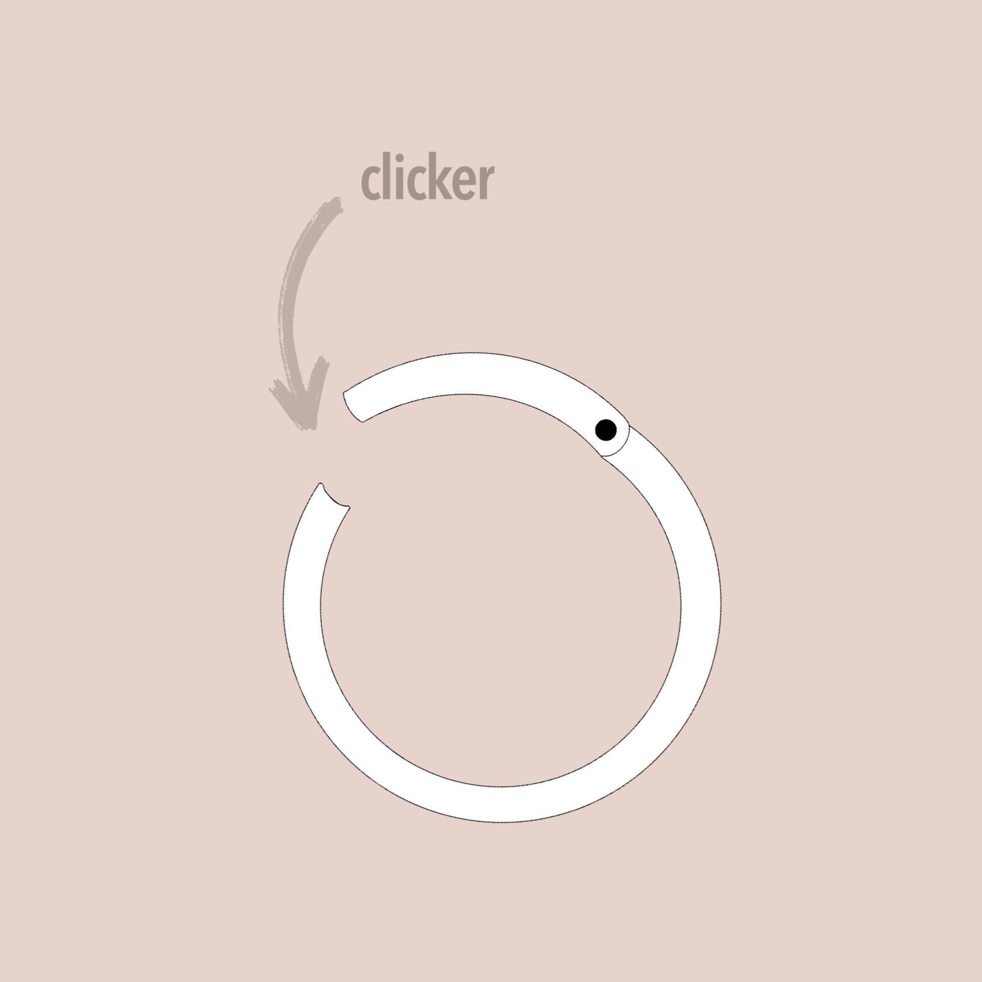 “Broomhilda” Double Layer Septum Ring