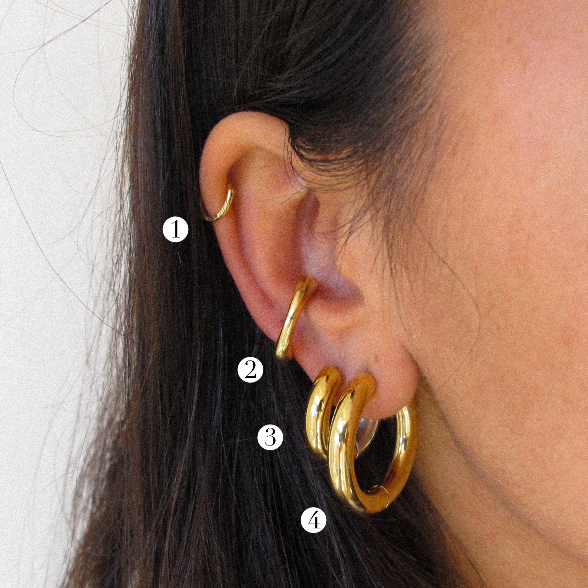 “Lina” Abstract Ear Cuff
