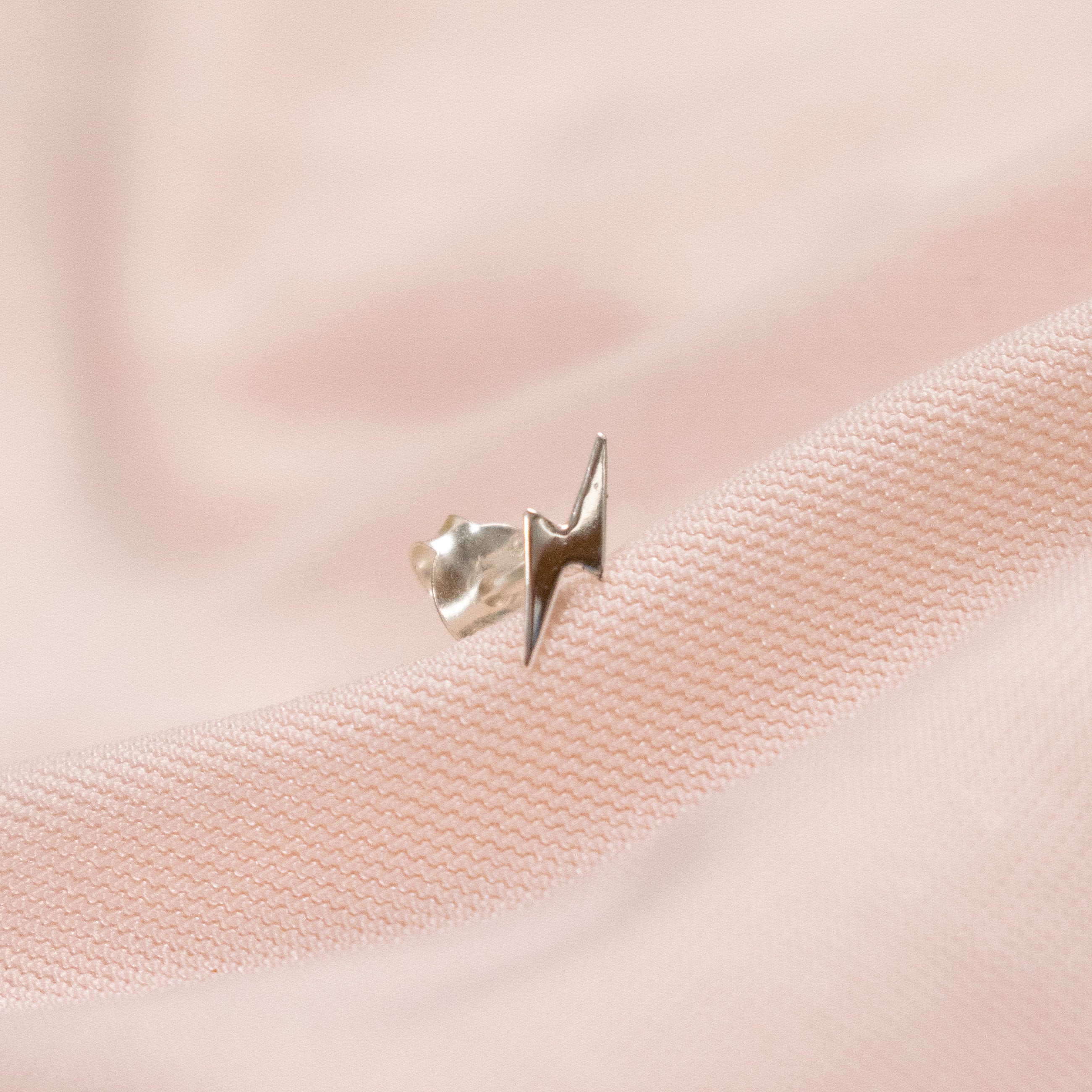 “Hermione” Sterling Silver Bolt Earring