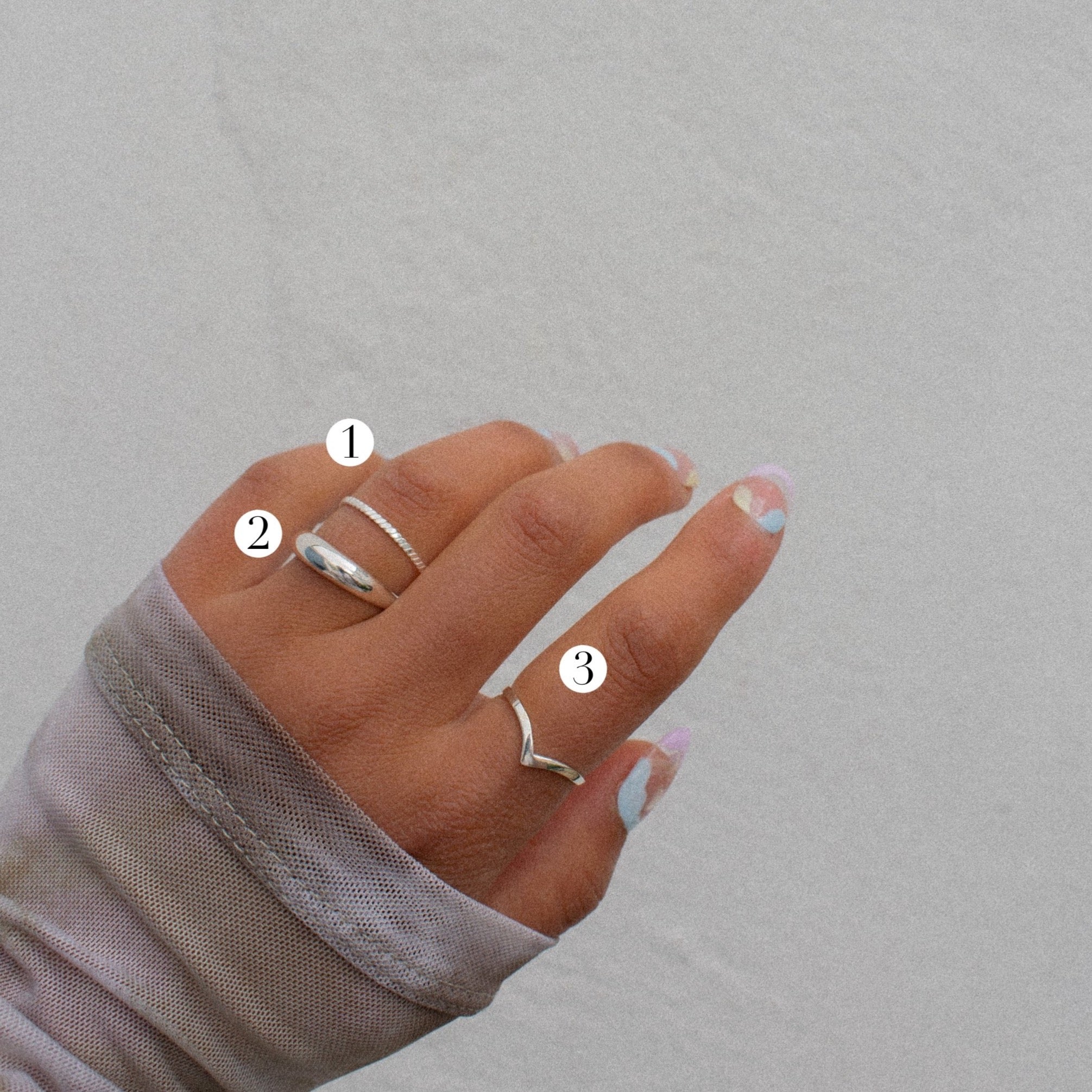 “Erin” Silver Plait Ring