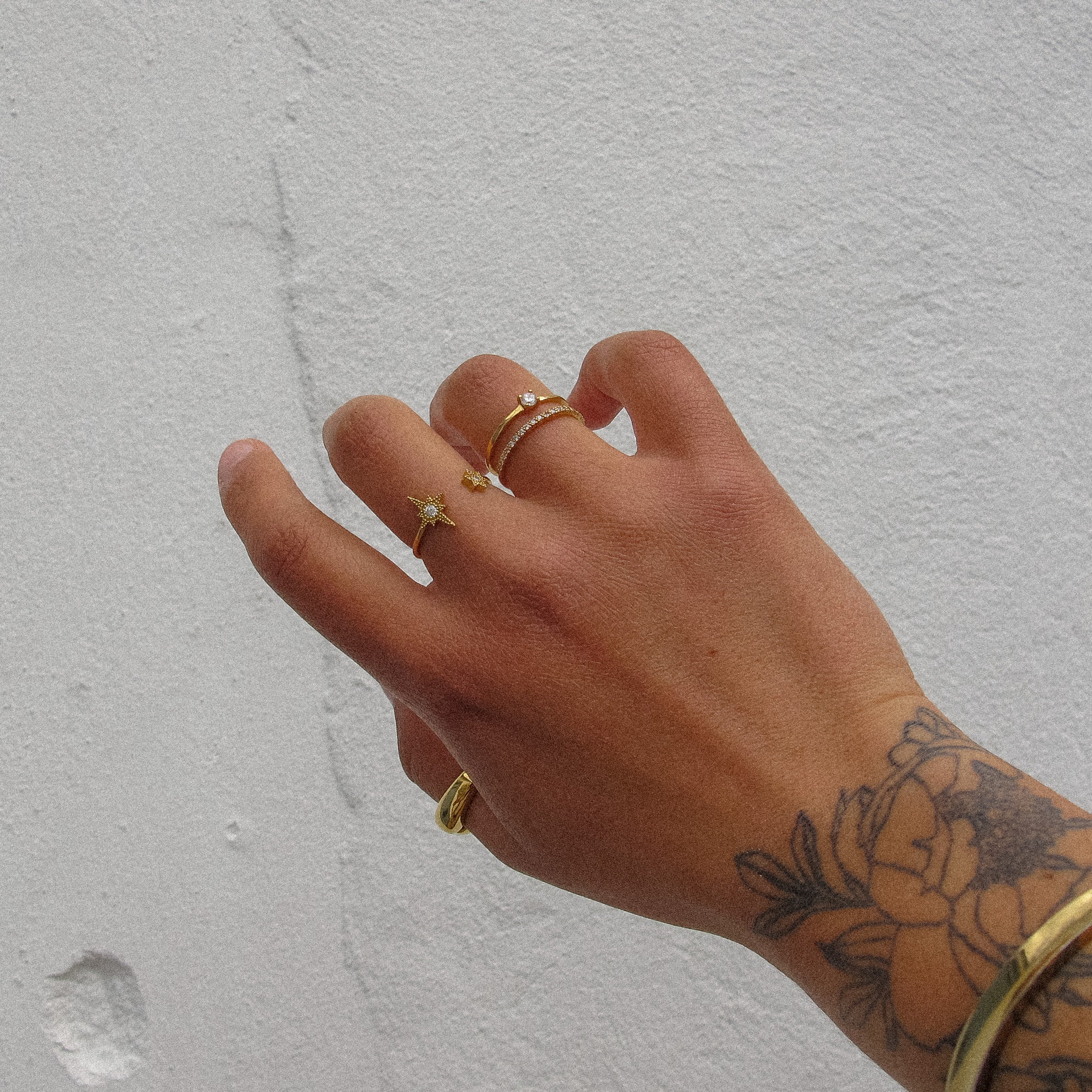 “Carmel" Gold Vermeil Double Ring