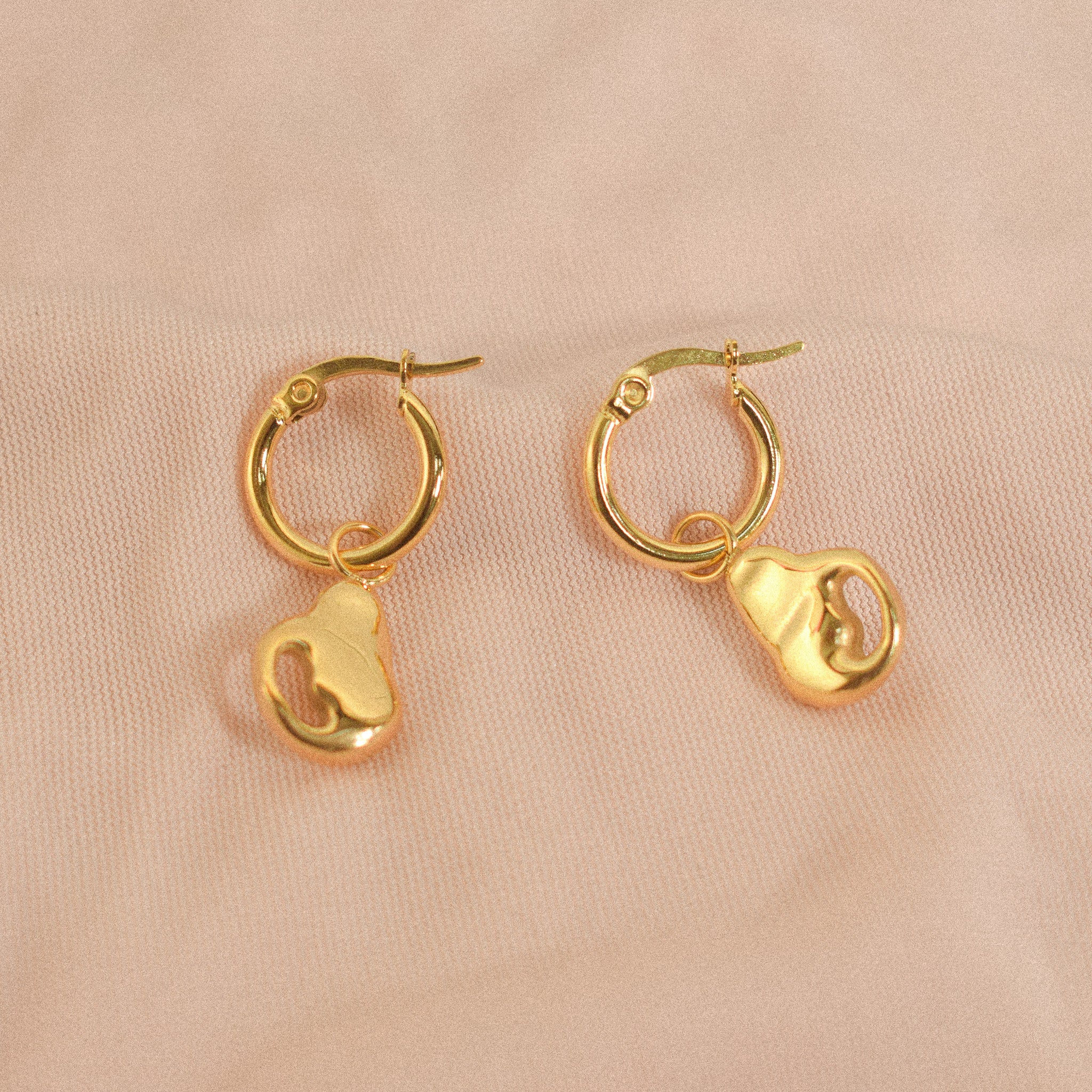 "Denny" Molten Hoop Earrings